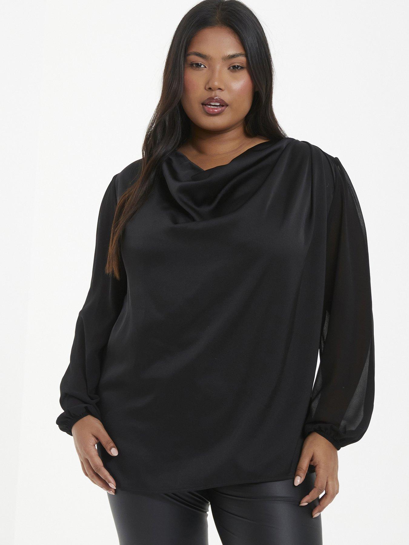 Tops Plus Size Quiz Curve Long Sleeve Women Very