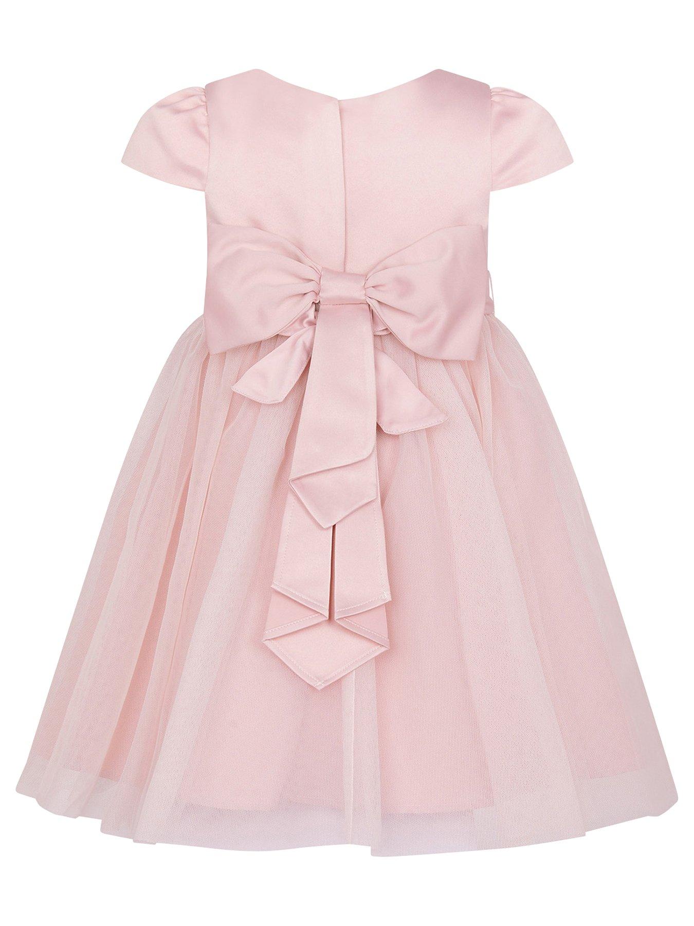 Image 2 of 3 of Monsoon Baby Girls Tulle Bridesmaid Dress - Pink