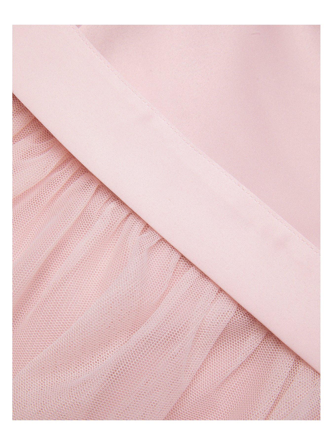 Image 3 of 3 of Monsoon Baby Girls Tulle Bridesmaid Dress - Pink