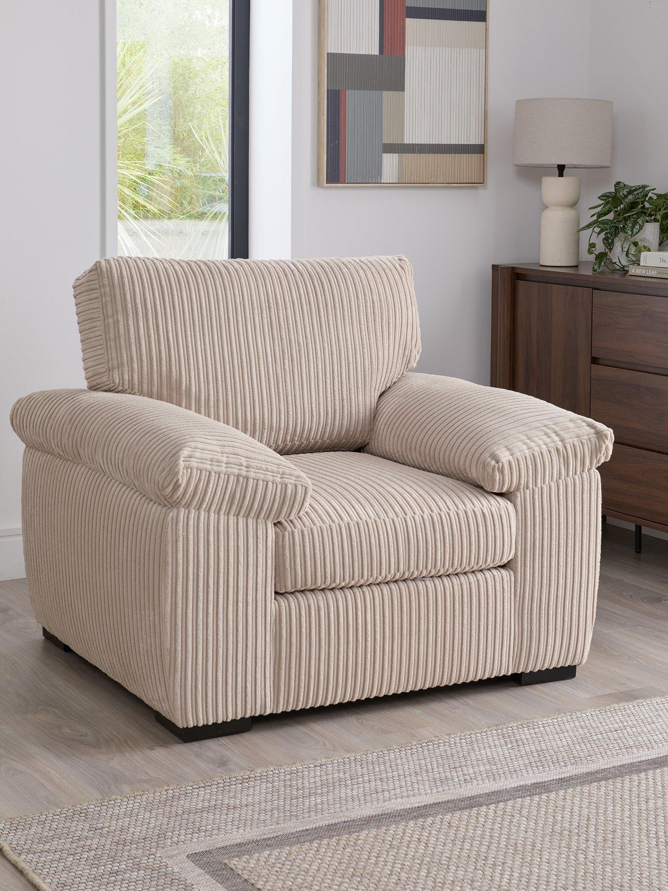 The Very Collection Amalfi Fabric Armchair - Cream - FSC® Certified
