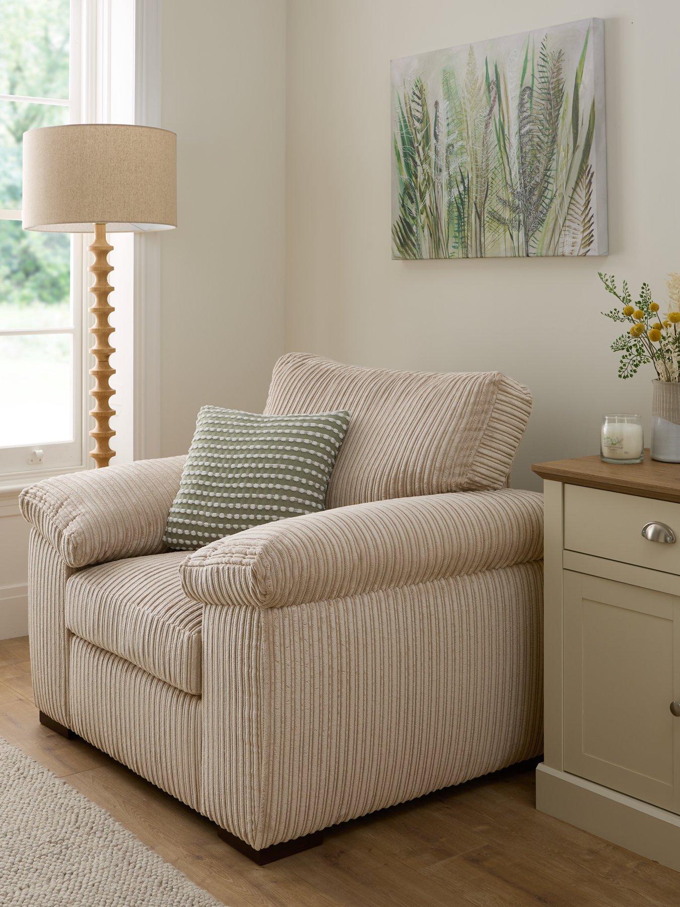 undefined Amalfi Fabric Armchair - Cream - FSC® Certified