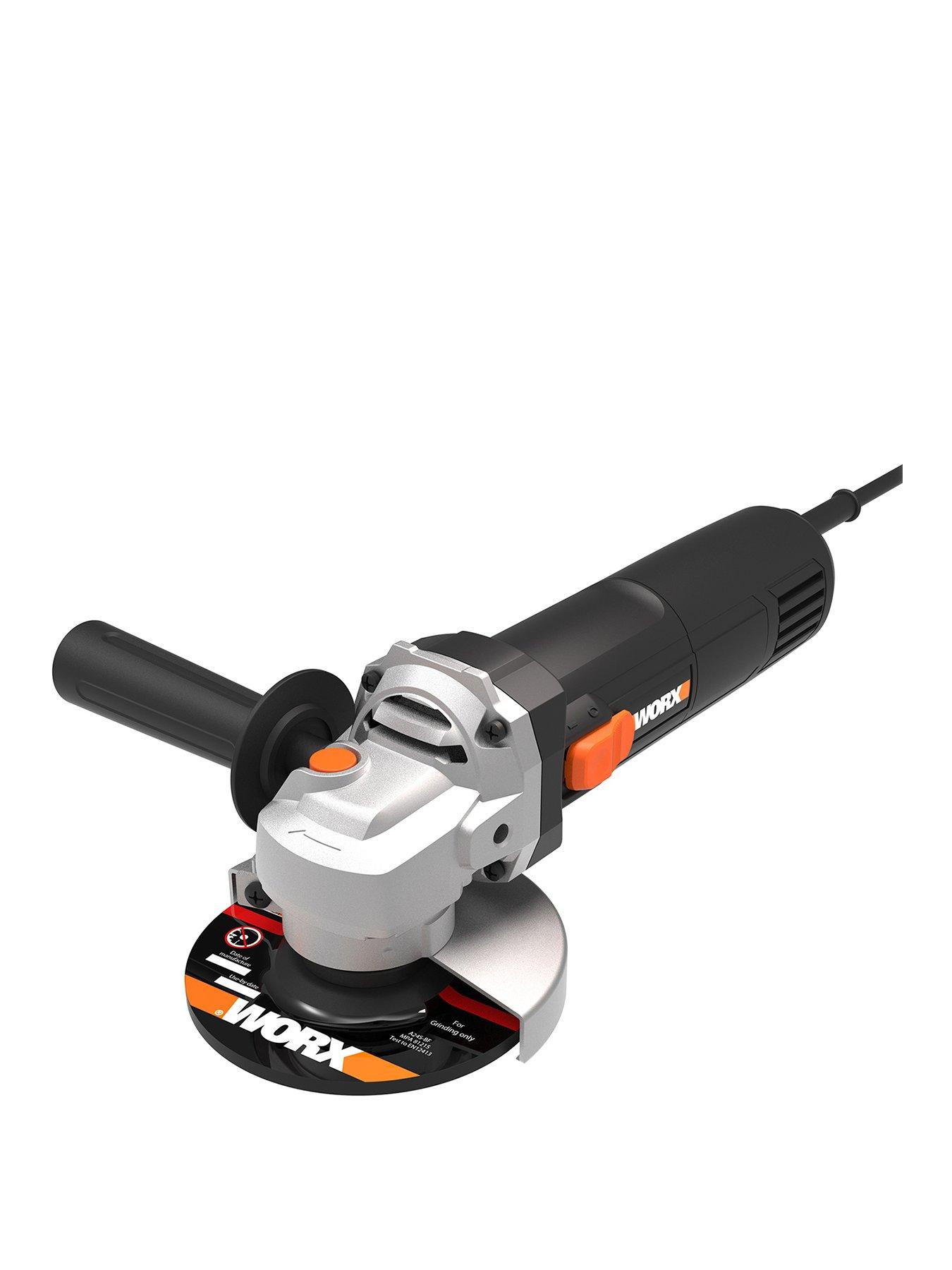 Product photograph of Worx 750w 115mm Electric Corded Angle Grinder from very.co.uk