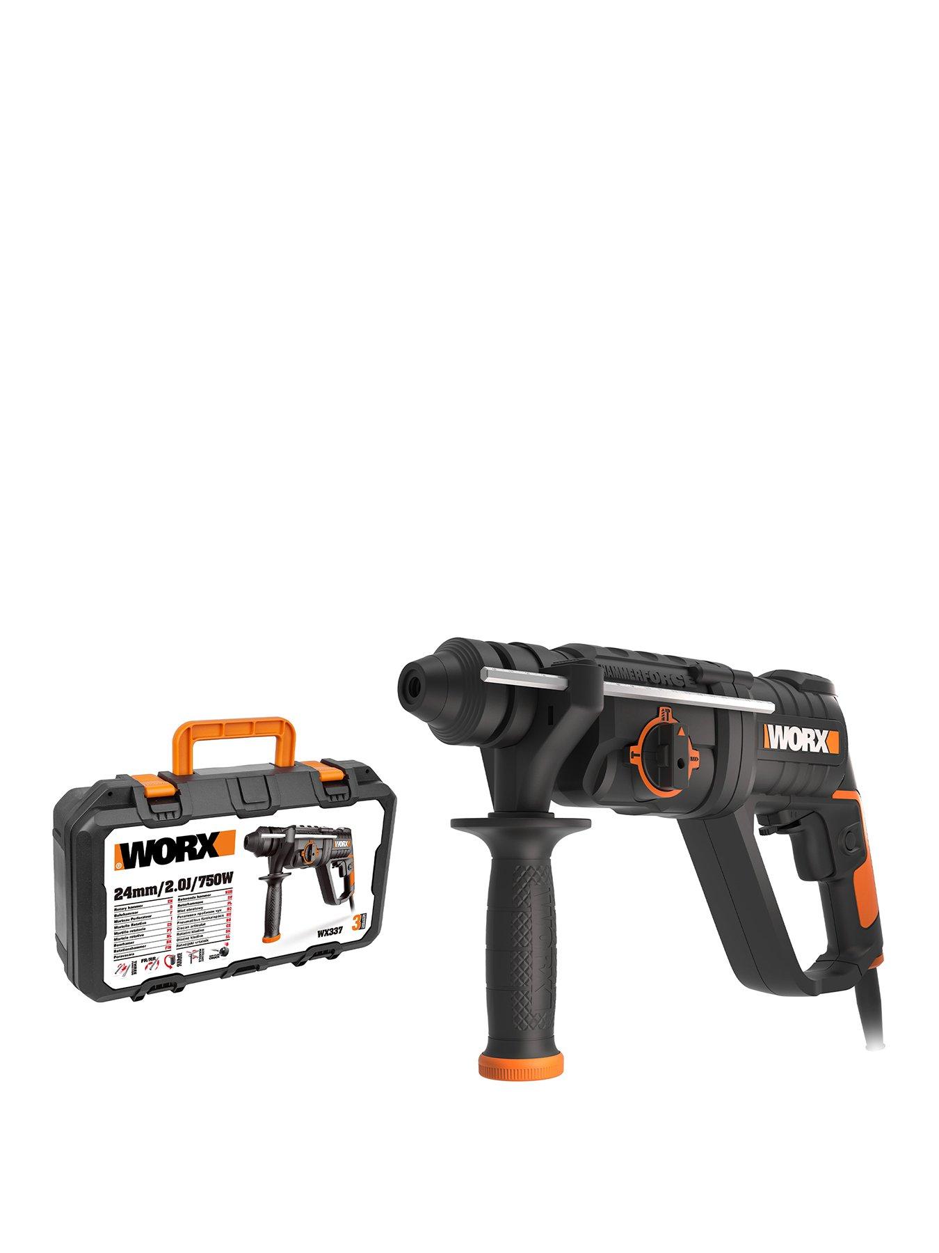 Image 1 of 4 of Worx 750W 24mm Electric Corded Rotary Hammer Drill with Carry Case