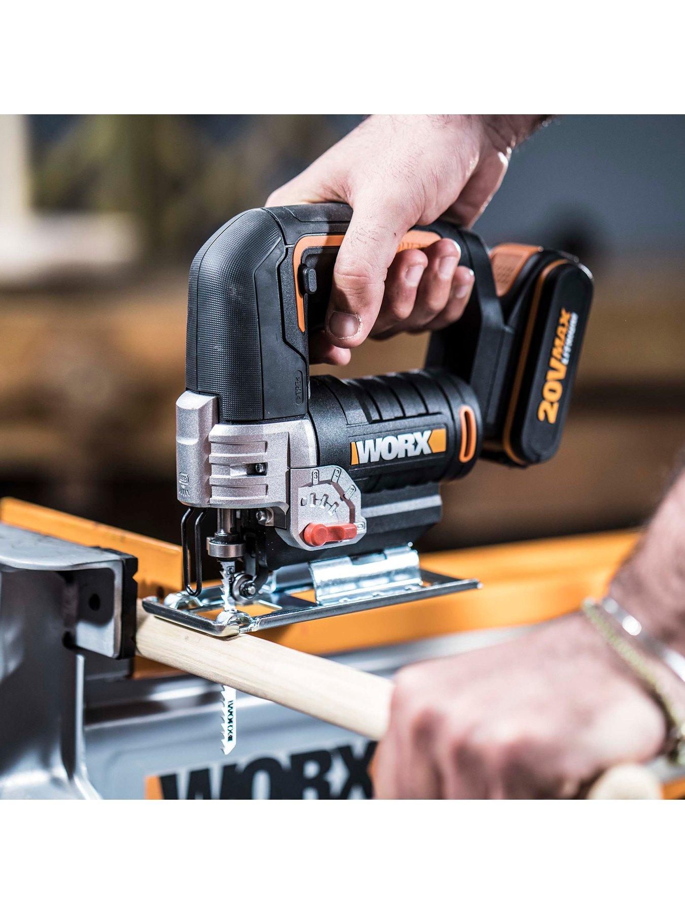 Image 3 of 6 of Worx 20V 24mm Cordless Jigsaw with x1 2.0Ah Battery, Charger &amp; Case