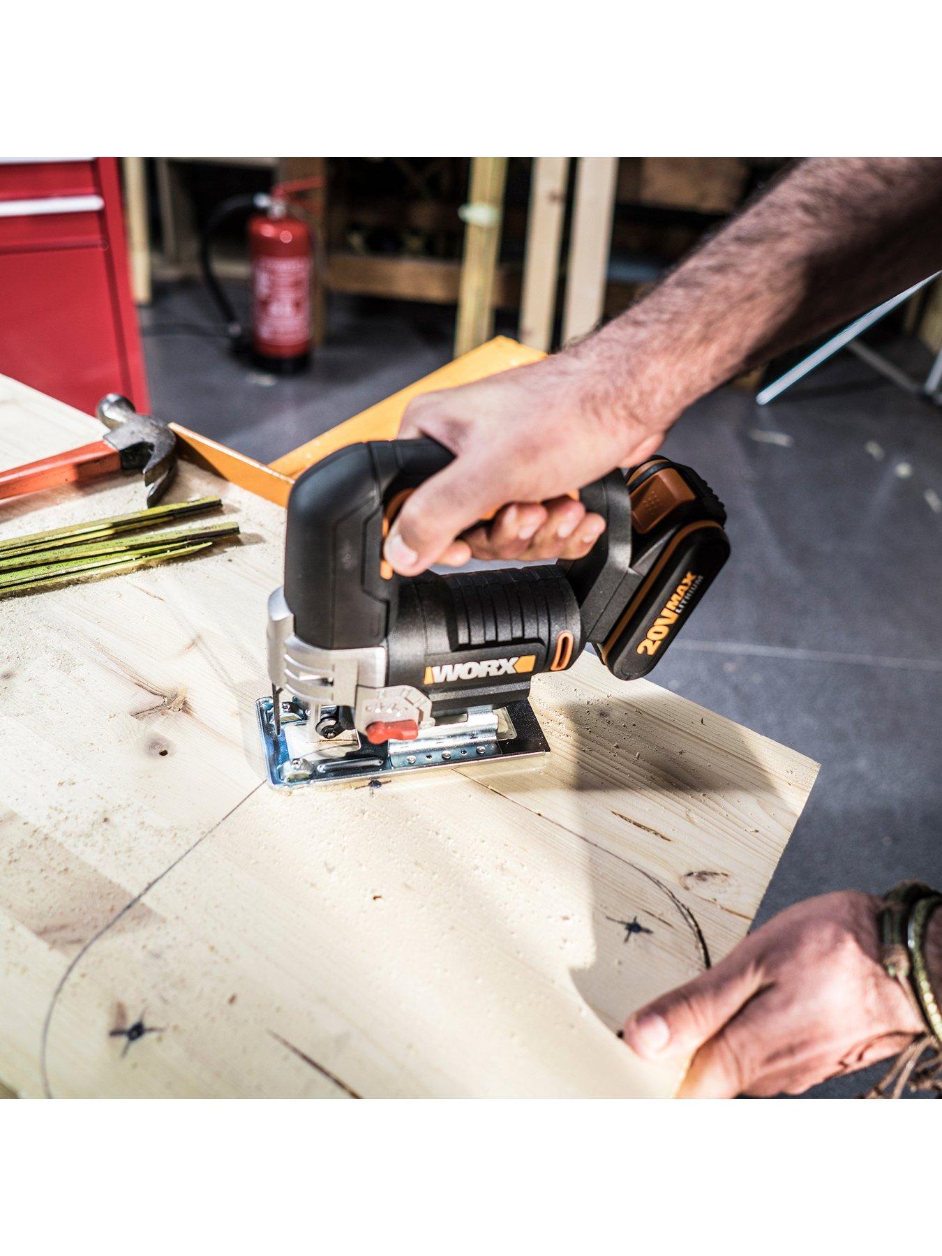 Image 4 of 6 of Worx 20V 24mm Cordless Jigsaw with x1 2.0Ah Battery, Charger &amp; Case