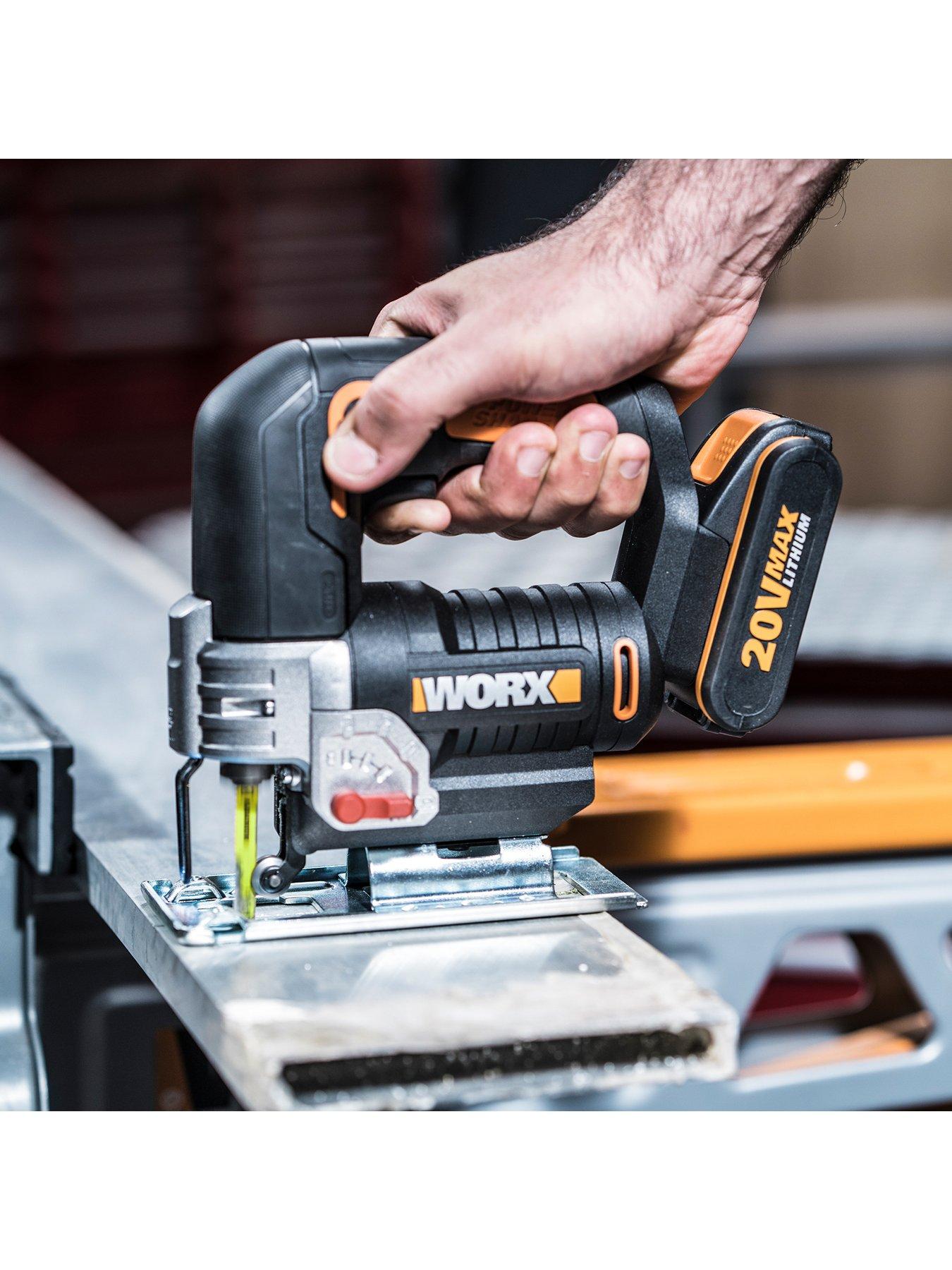 Image 5 of 6 of Worx 20V 24mm Cordless Jigsaw with x1 2.0Ah Battery, Charger &amp; Case