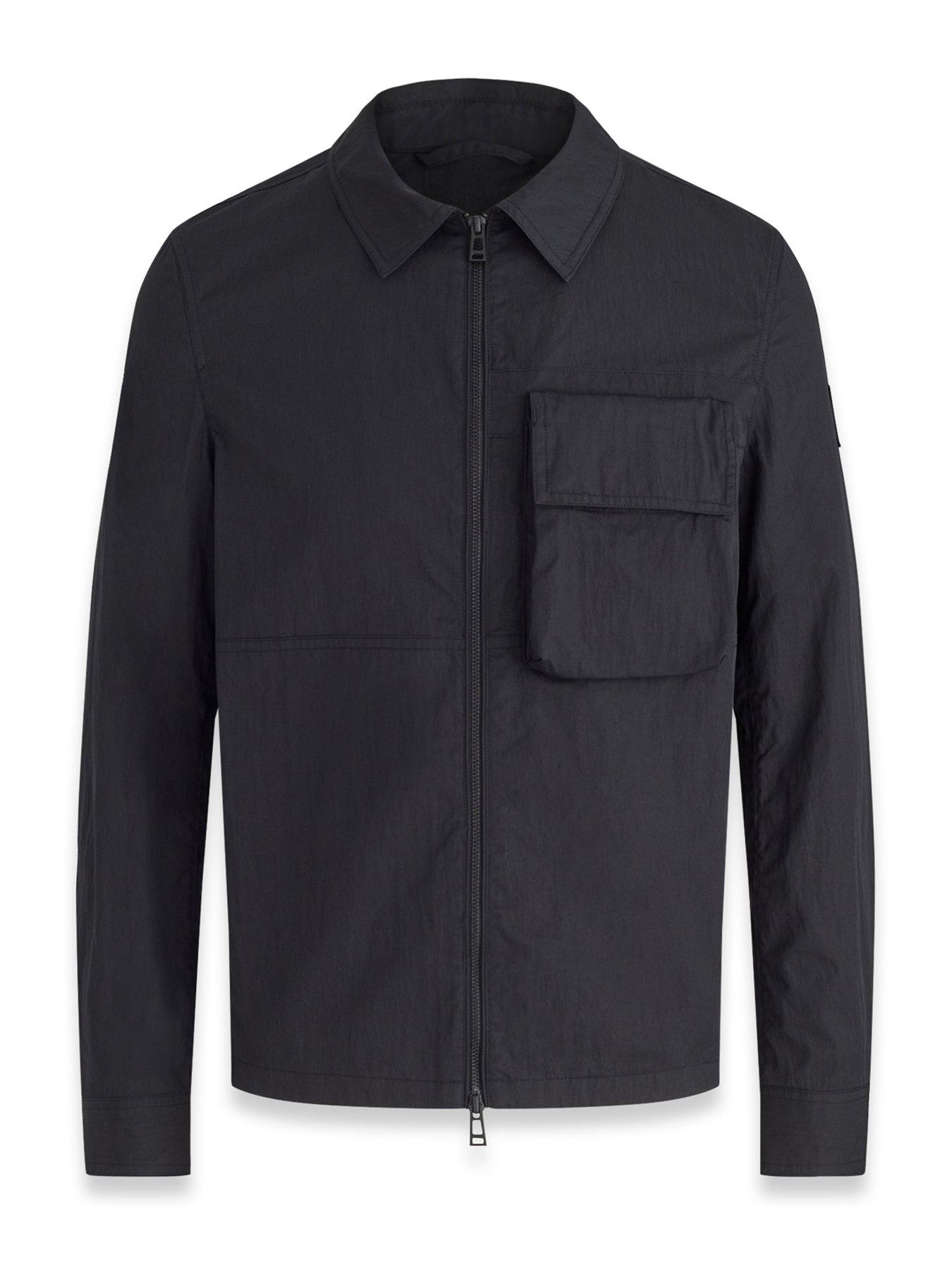 Belstaff Runner Overshirt - Black | Very.co.uk