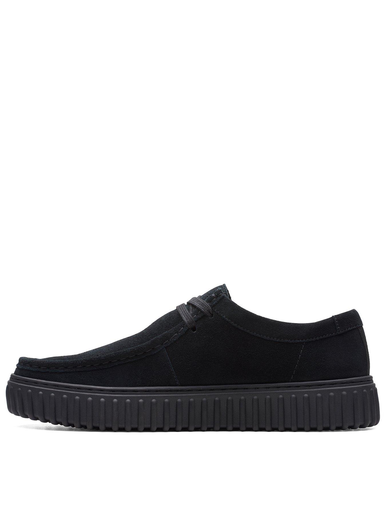 Clarks Torhill Lo Shoes, Black, Size 7, Men