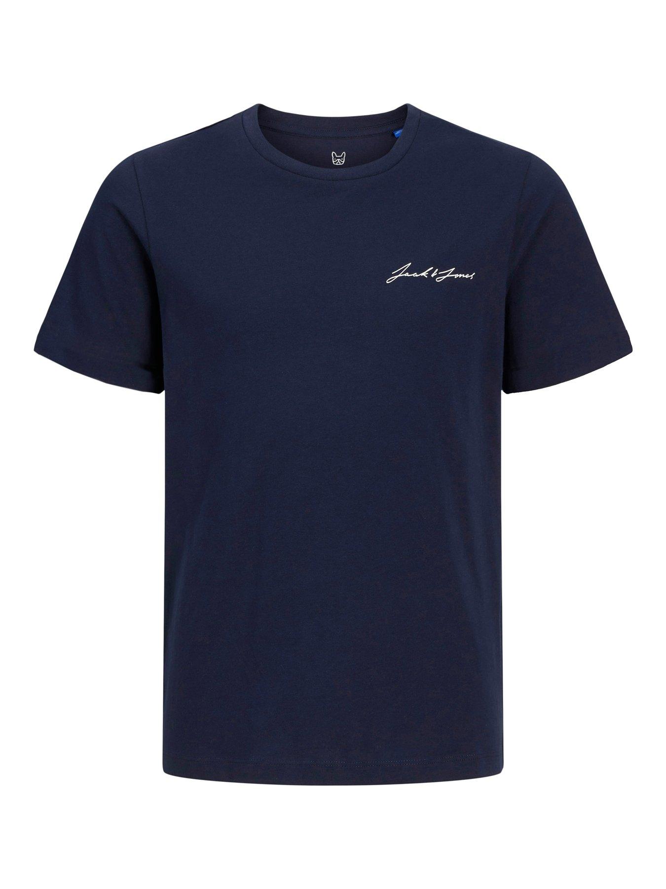Image 4 of 5 of Jack & Jones Junior Boys Jaxon T-shirt And Short Set - Navy Blazer