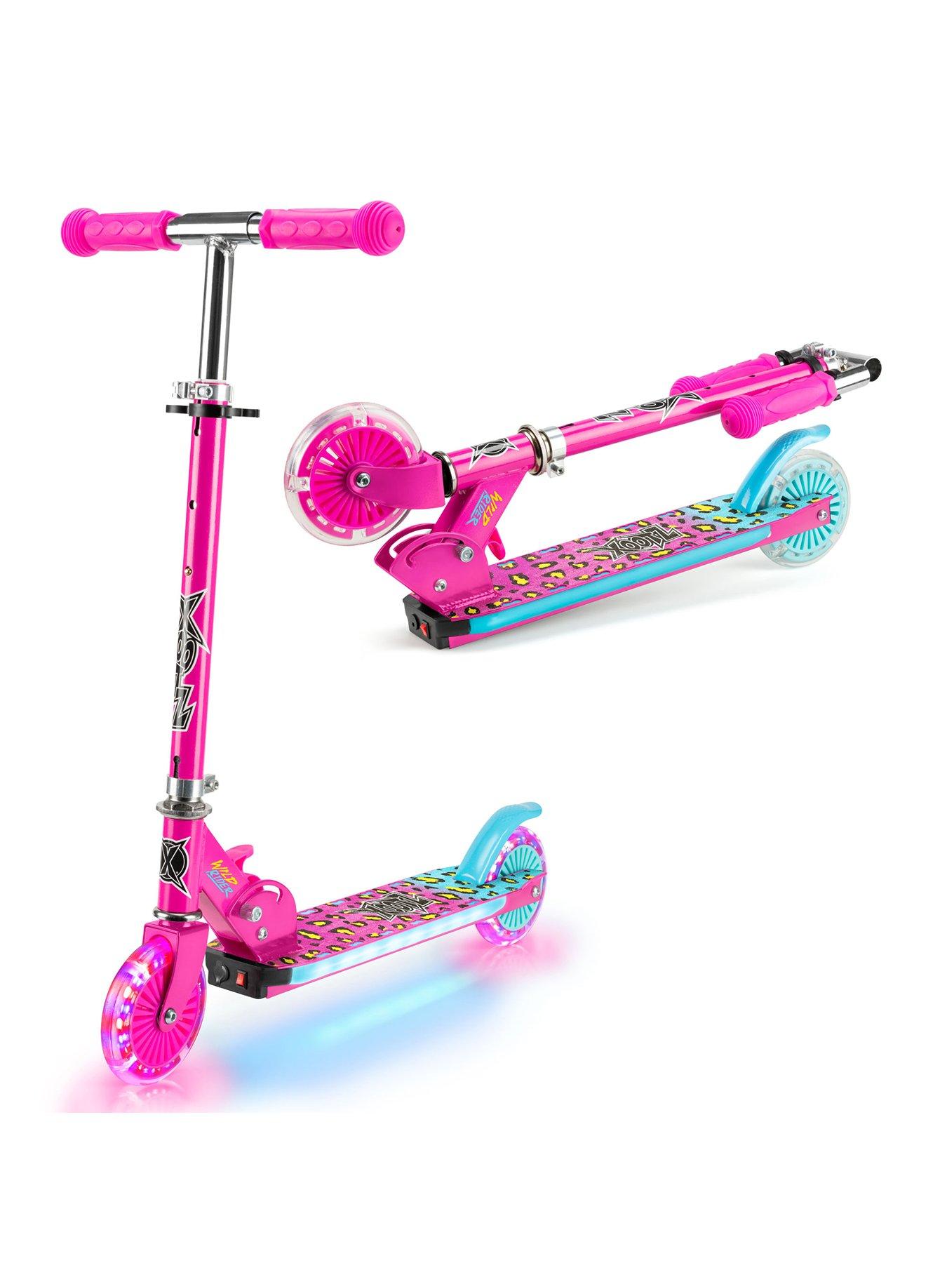 Image 2 of 4 of XOOTZ Wild Rider LED Scooter - Pink Leopard