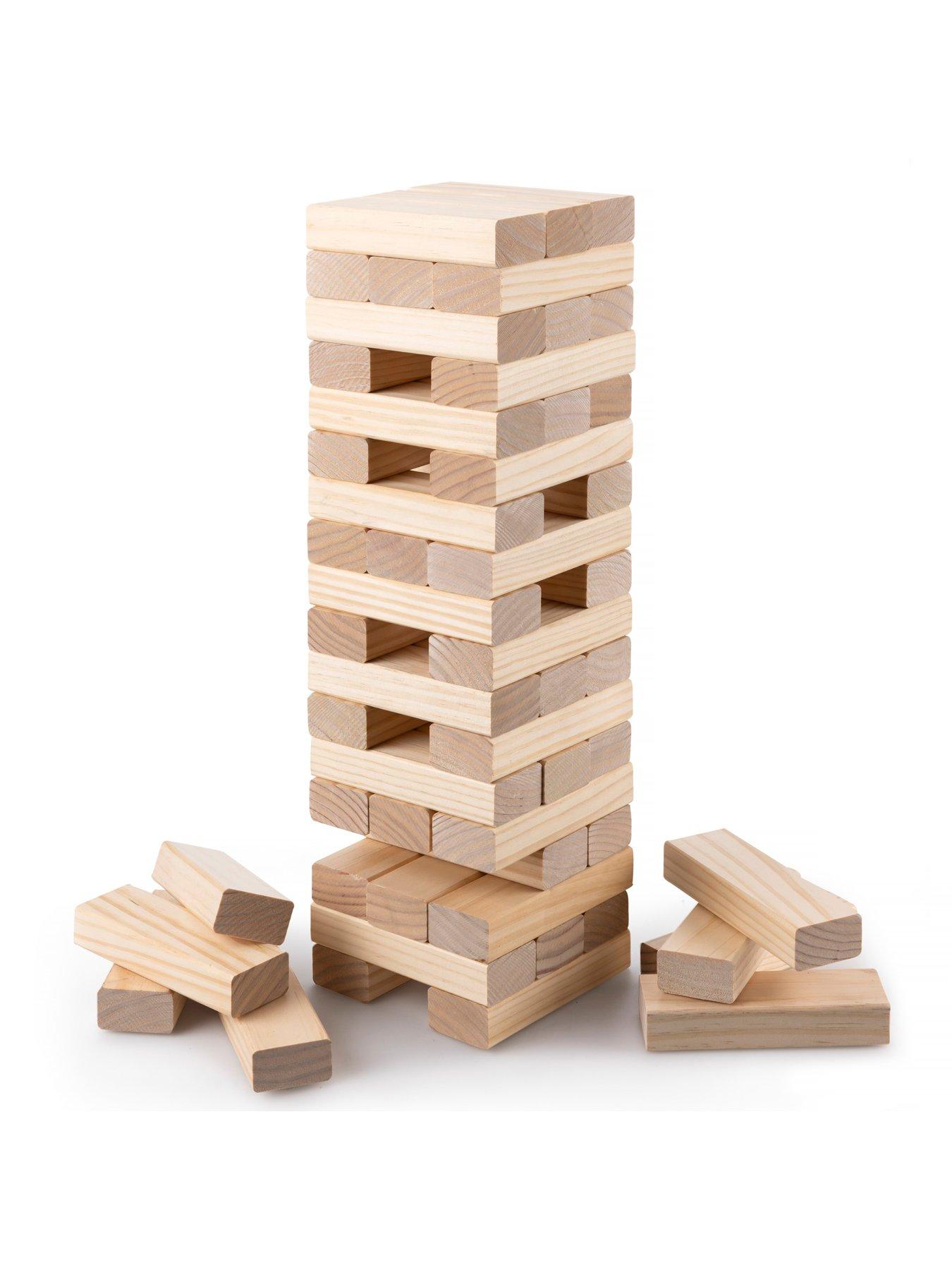 Image 2 of 6 of Grasshopper Games Giant Wooden Stack 'N' Fall Game
