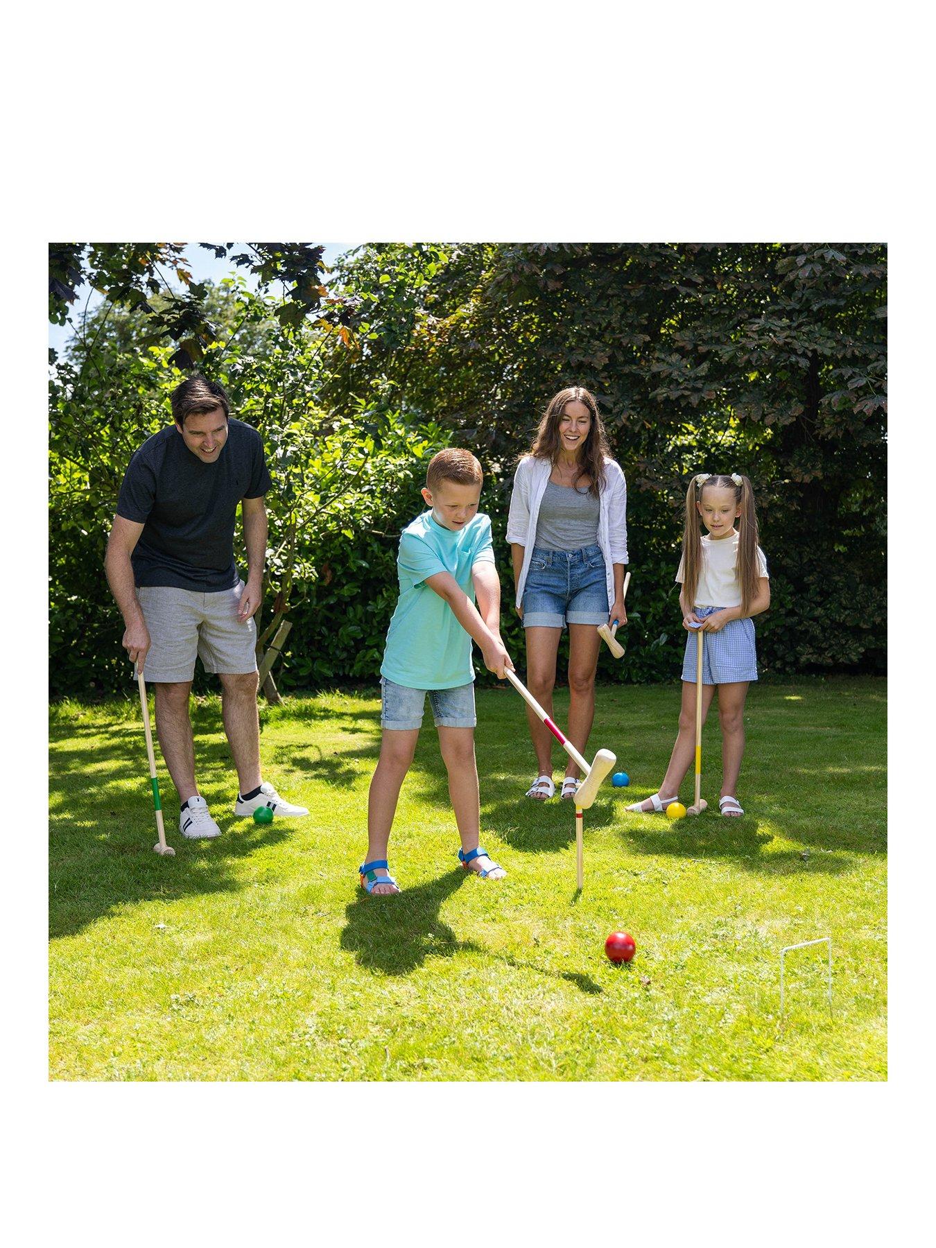 Product photograph of Croquet Garden Set - Wooden from very.co.uk