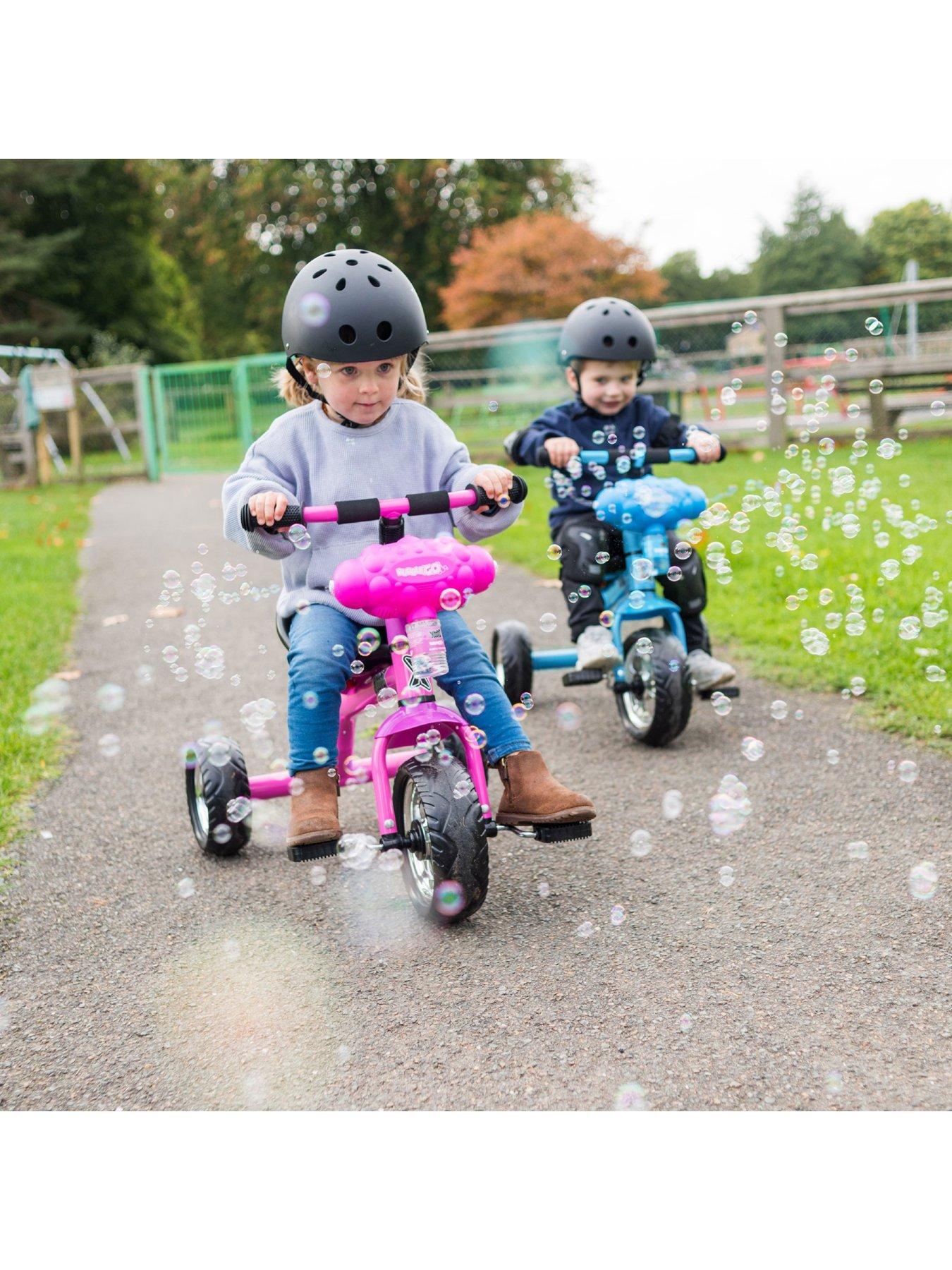 Image 5 of 7 of XOOTZ Bubble Go Trike - Blue with LED Lights