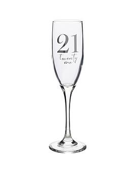Product photograph of Milestones Champagne Flute 21st Birthday from very.co.uk