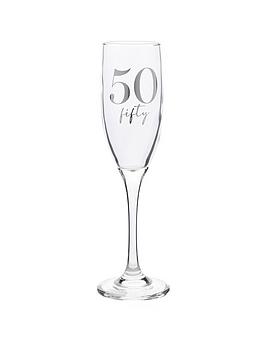Product photograph of Milestones Champagne Flute 50th Birthday from very.co.uk