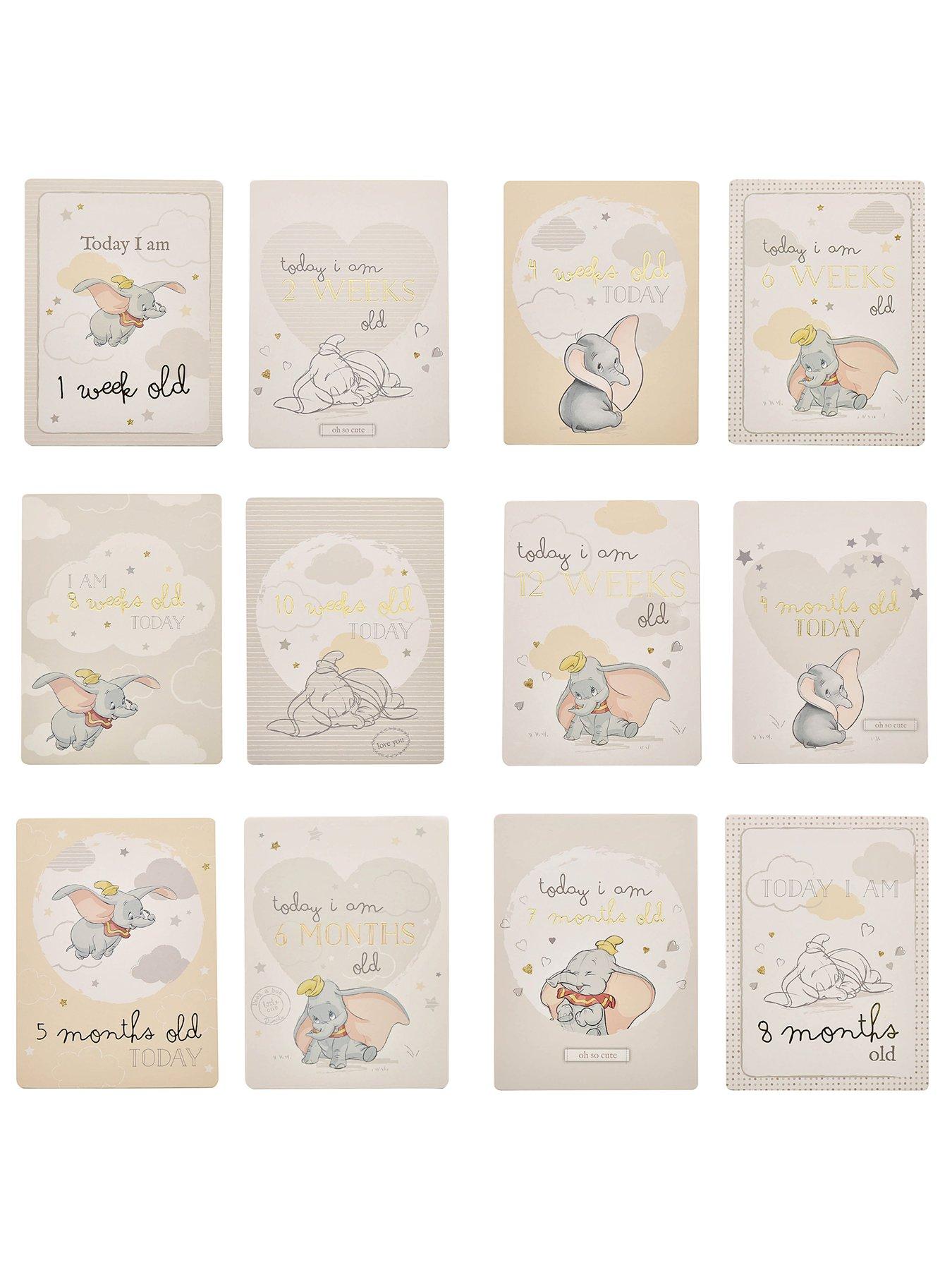 Disney magical beginnings store baby milestone cards