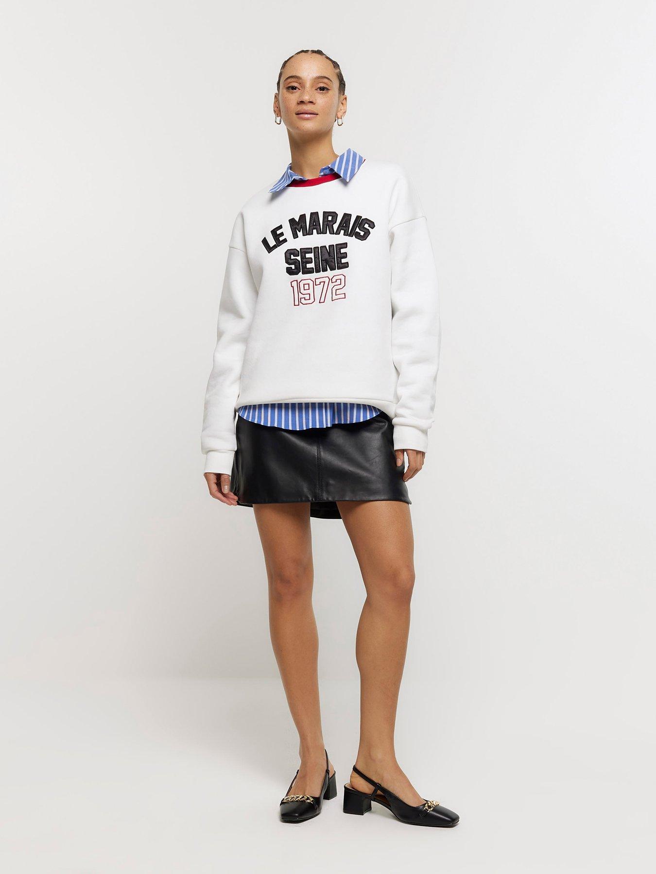 Crew-neck sweatshirt - Cream/Le Marais - Ladies