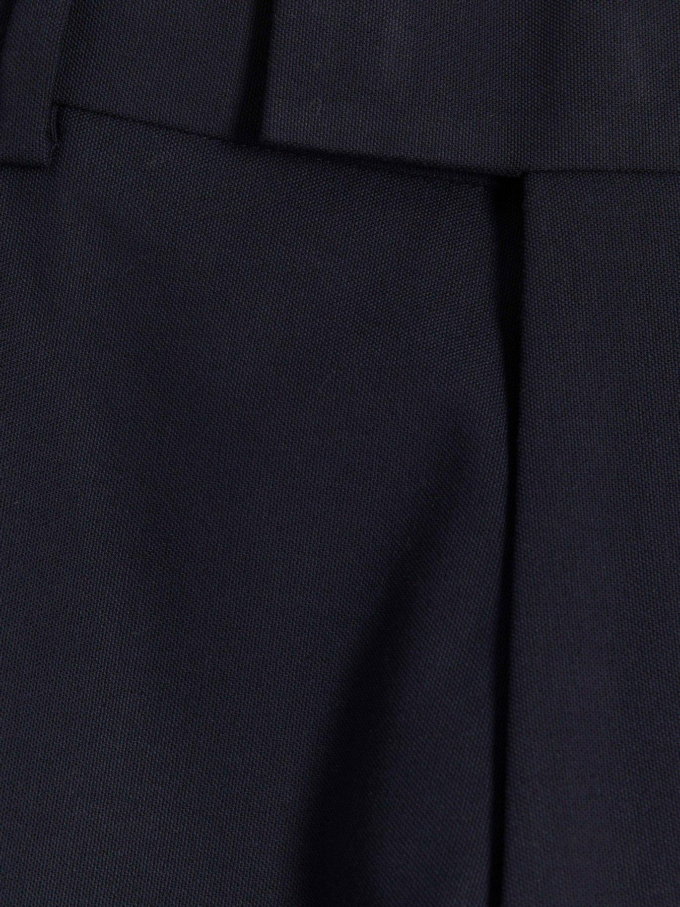 River Island Plain Slim Suit Trousers - Navy | Very.co.uk