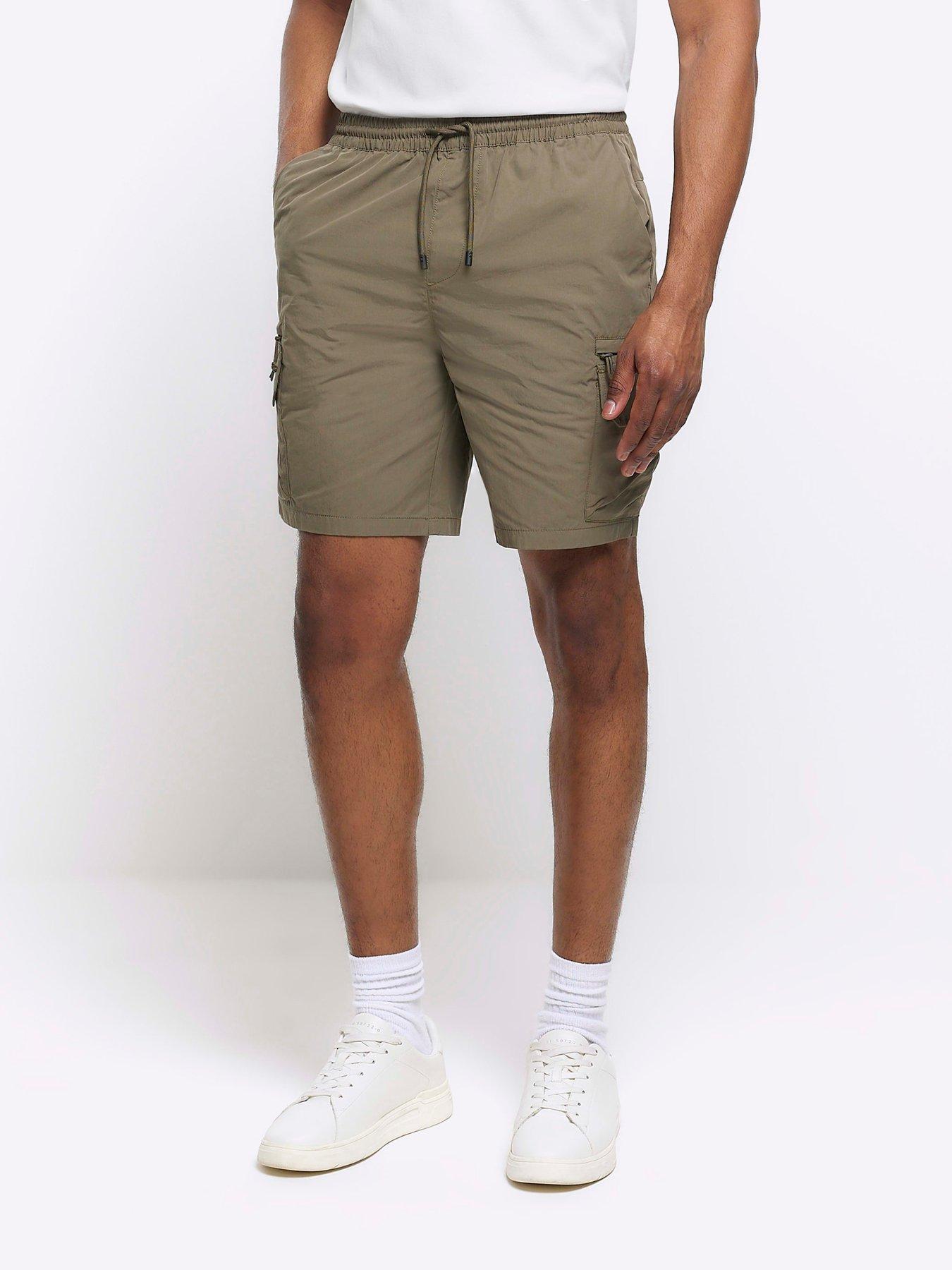 Mens long clearance cargo shorts uk