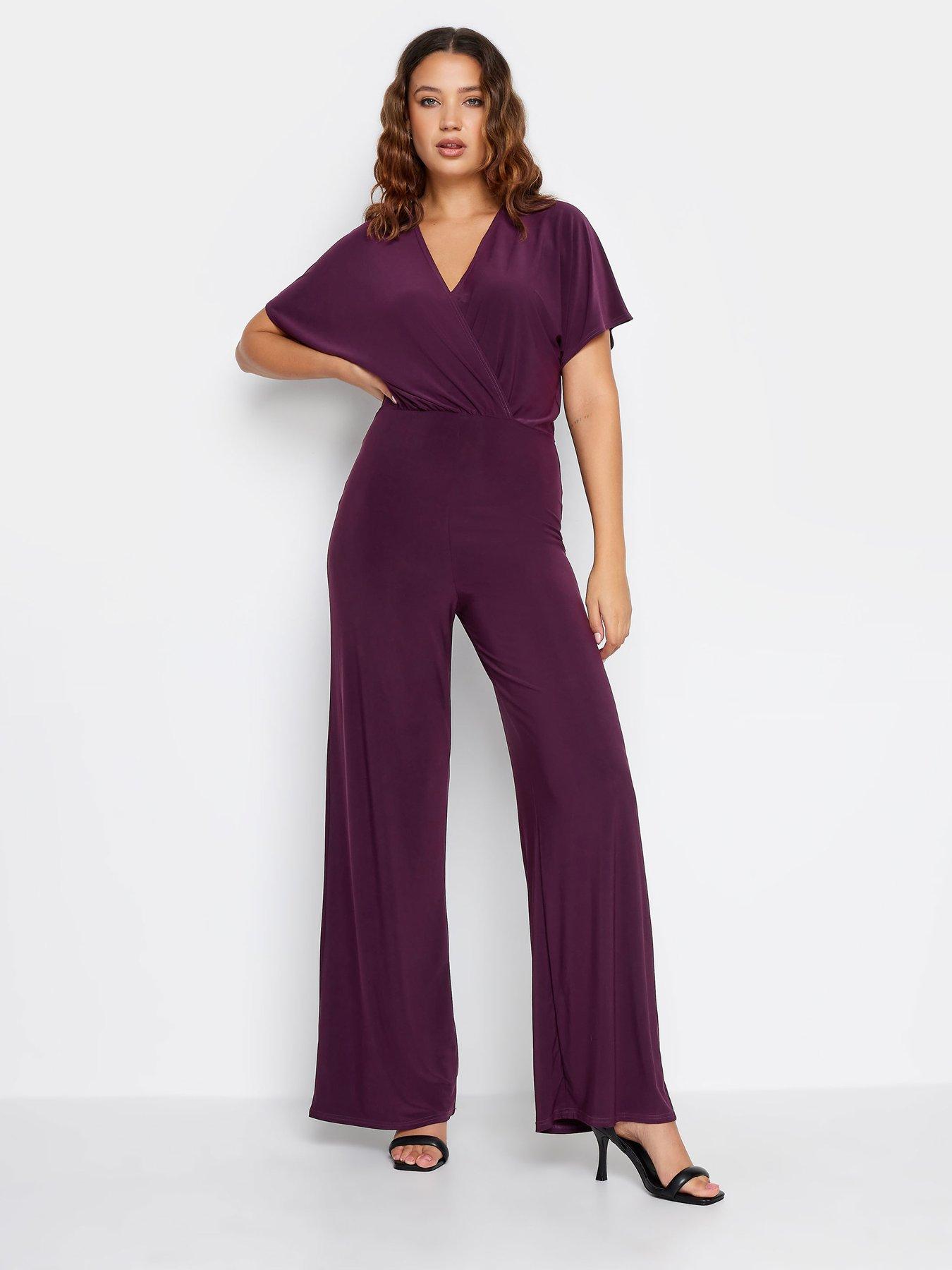 Plum Wrap Jumpsuit