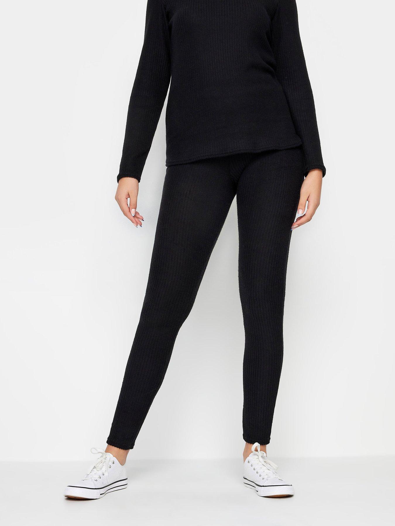 Long Tall Sally Charcoal Rib Legging