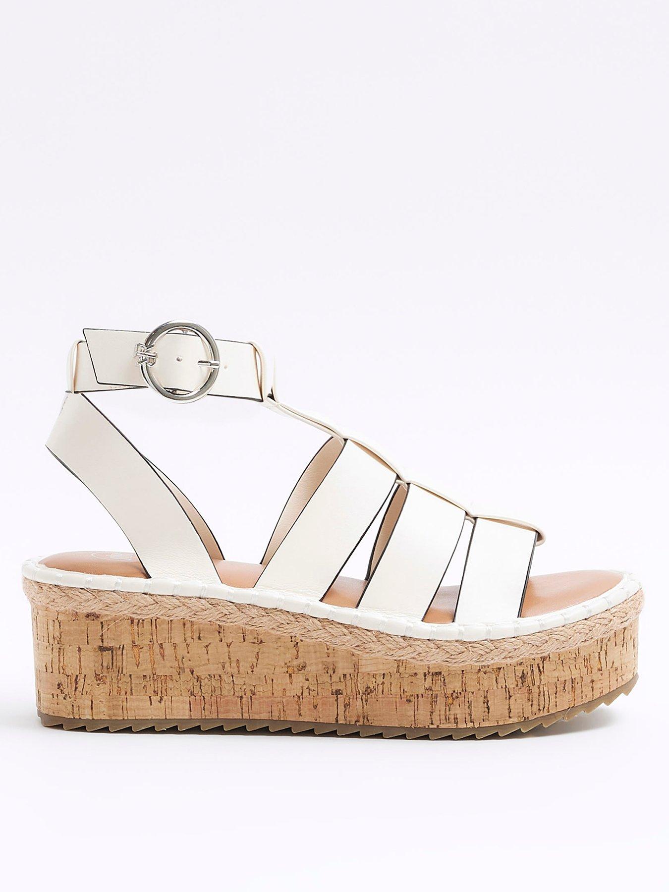 Schuh Tate Platform Sandals White very