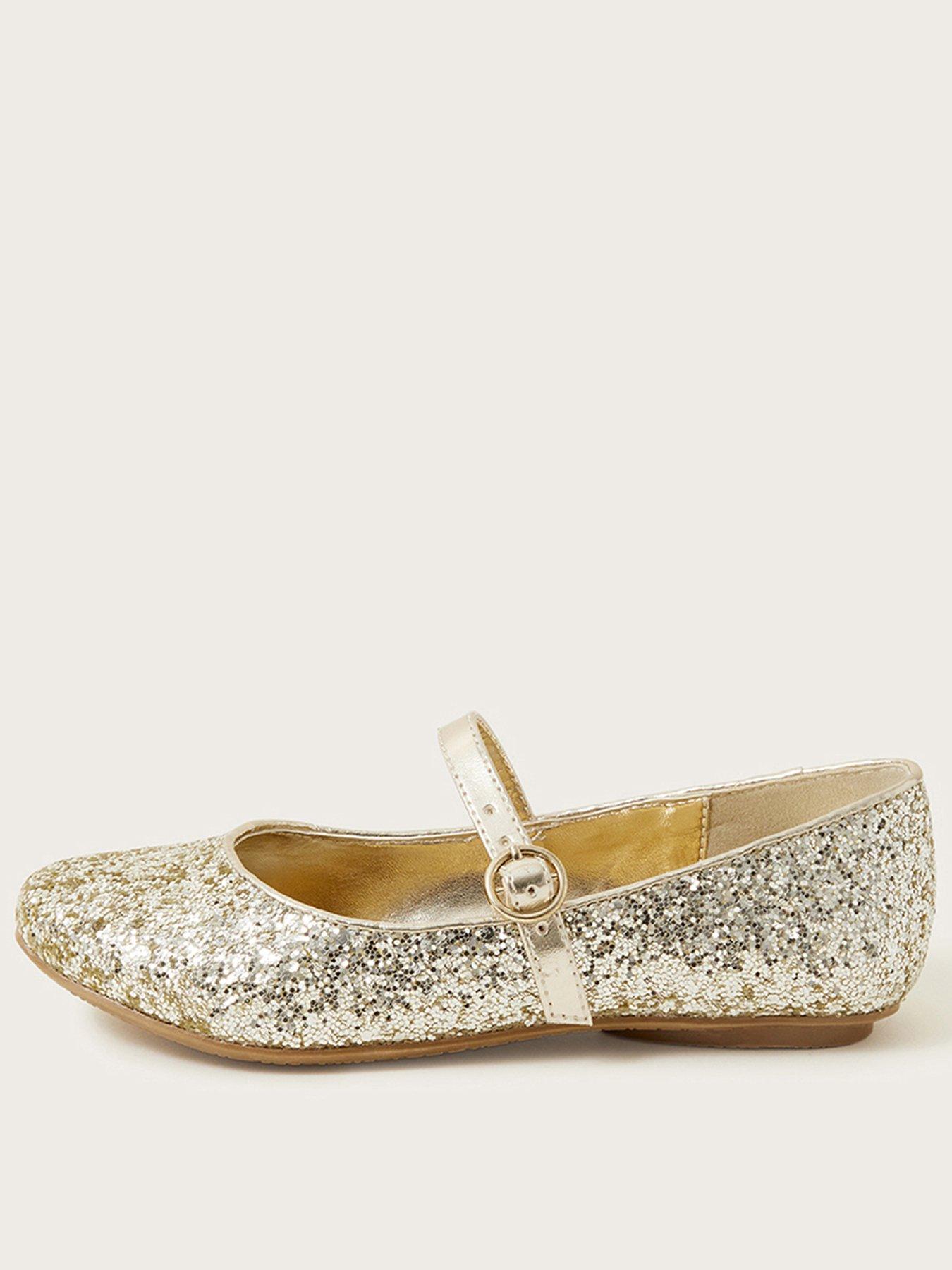 Gold store glitter flats