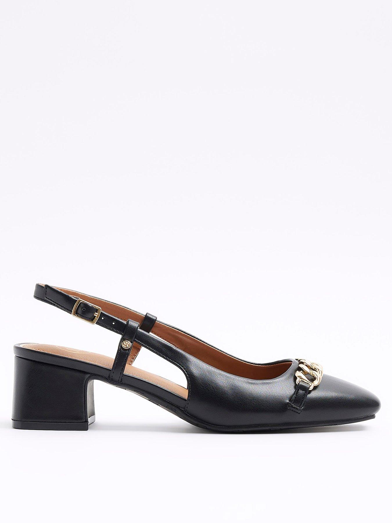 Black pumps hot sale river island