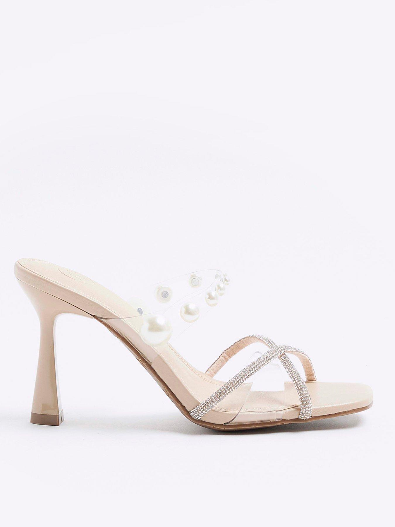 Beige hot sale short heels