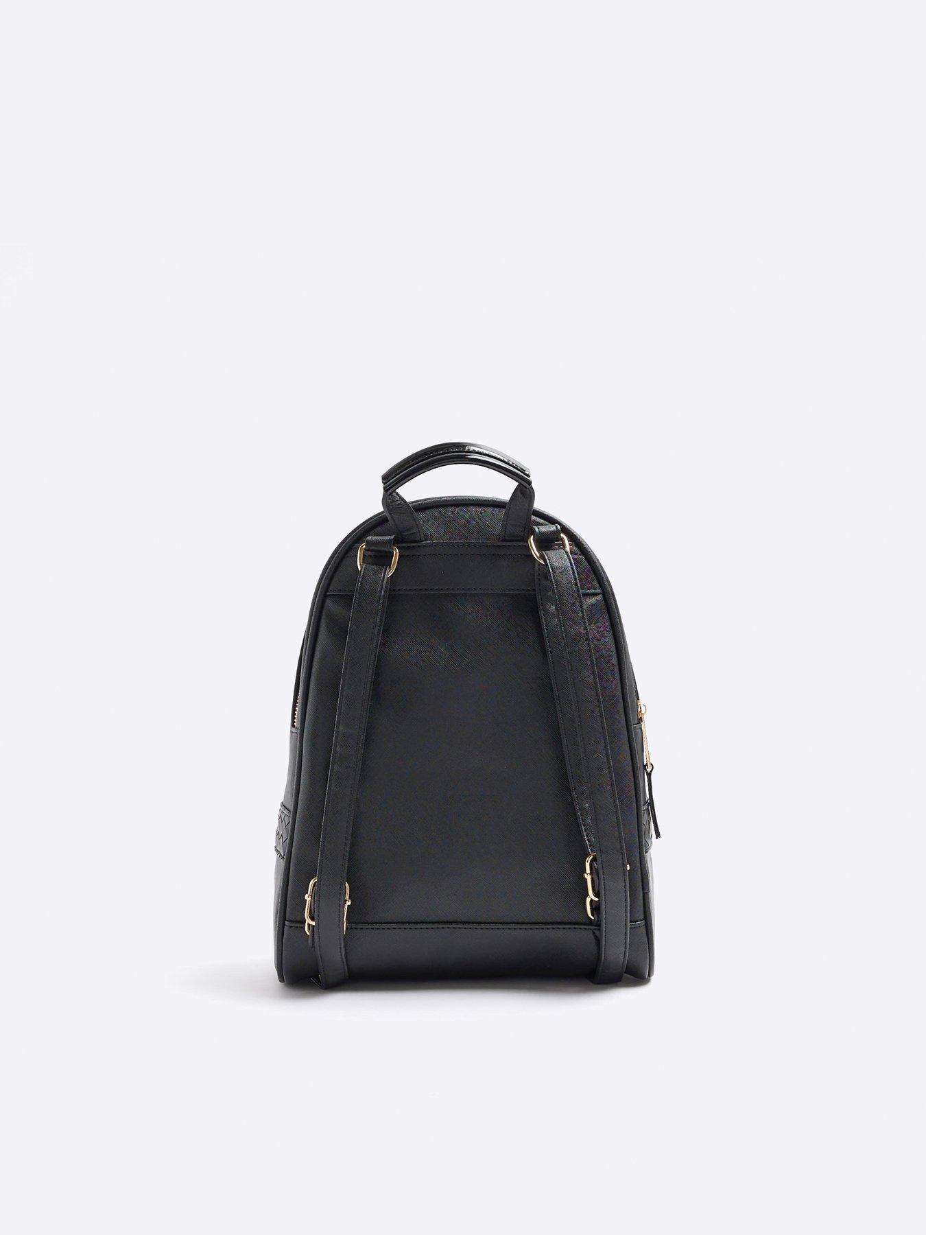 River island backpack discount black