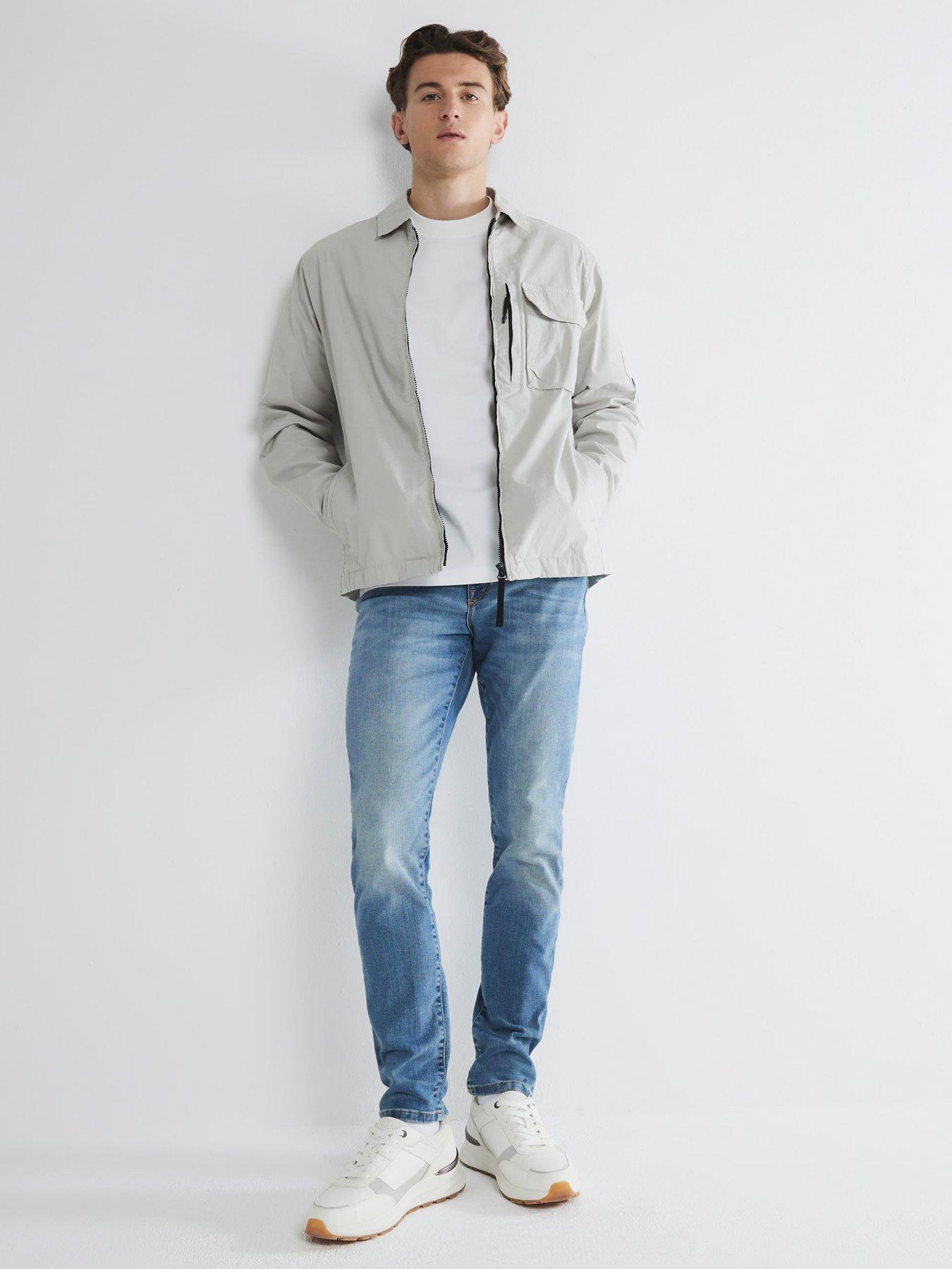 Image 1 of 6 of River Island Skinny Aslan Jeans - Blue