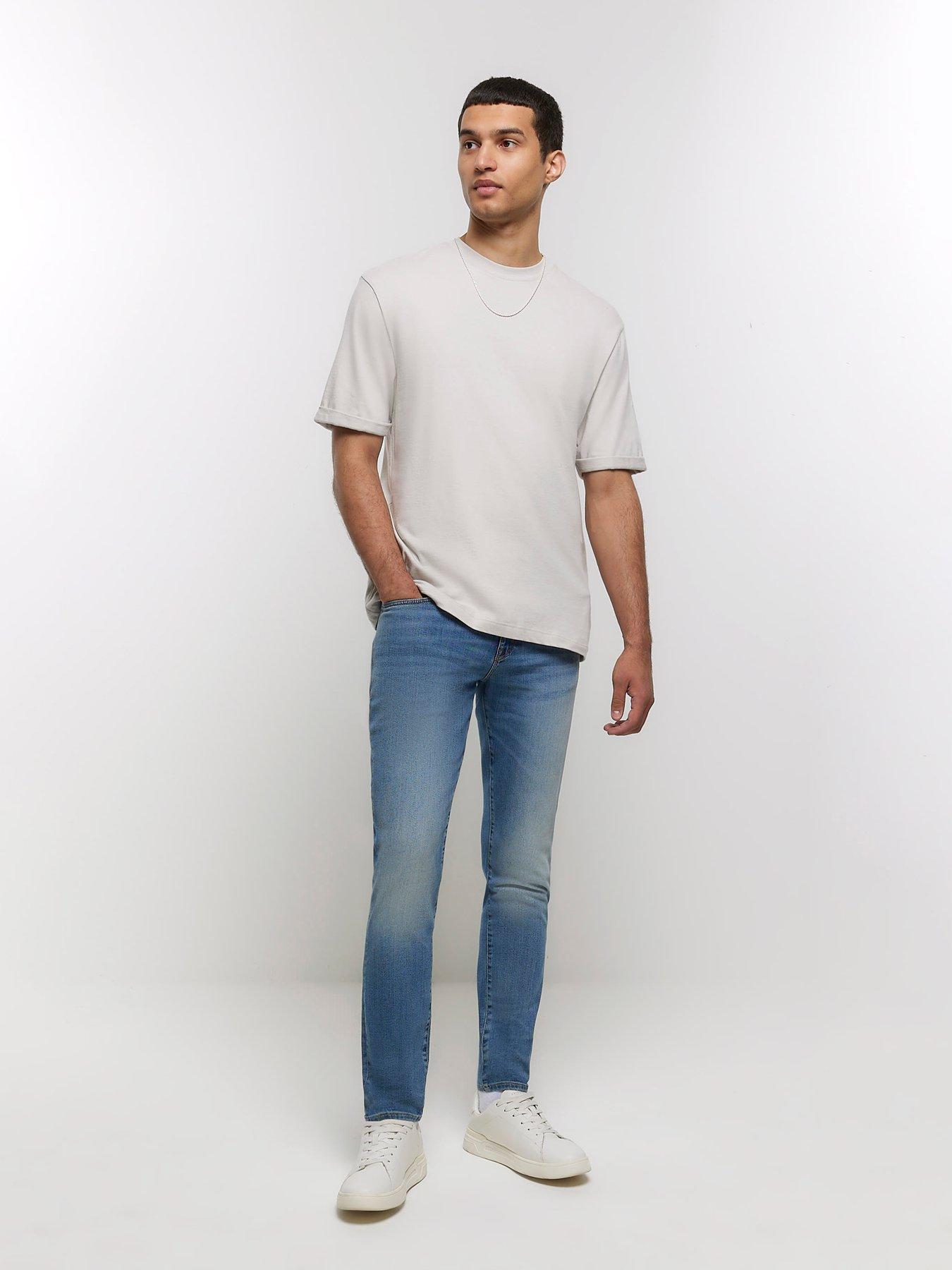 Image 3 of 6 of River Island Skinny Aslan Jeans - Blue