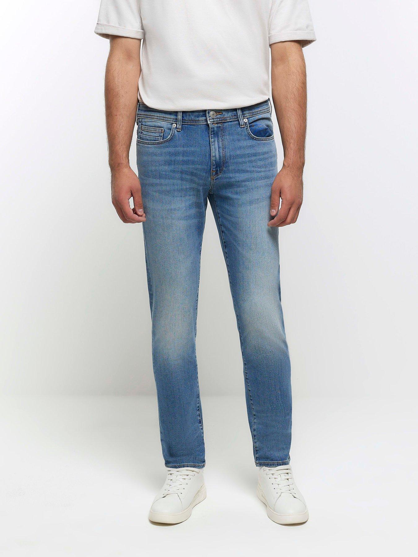 Image 6 of 6 of River Island Skinny Aslan Jeans - Blue