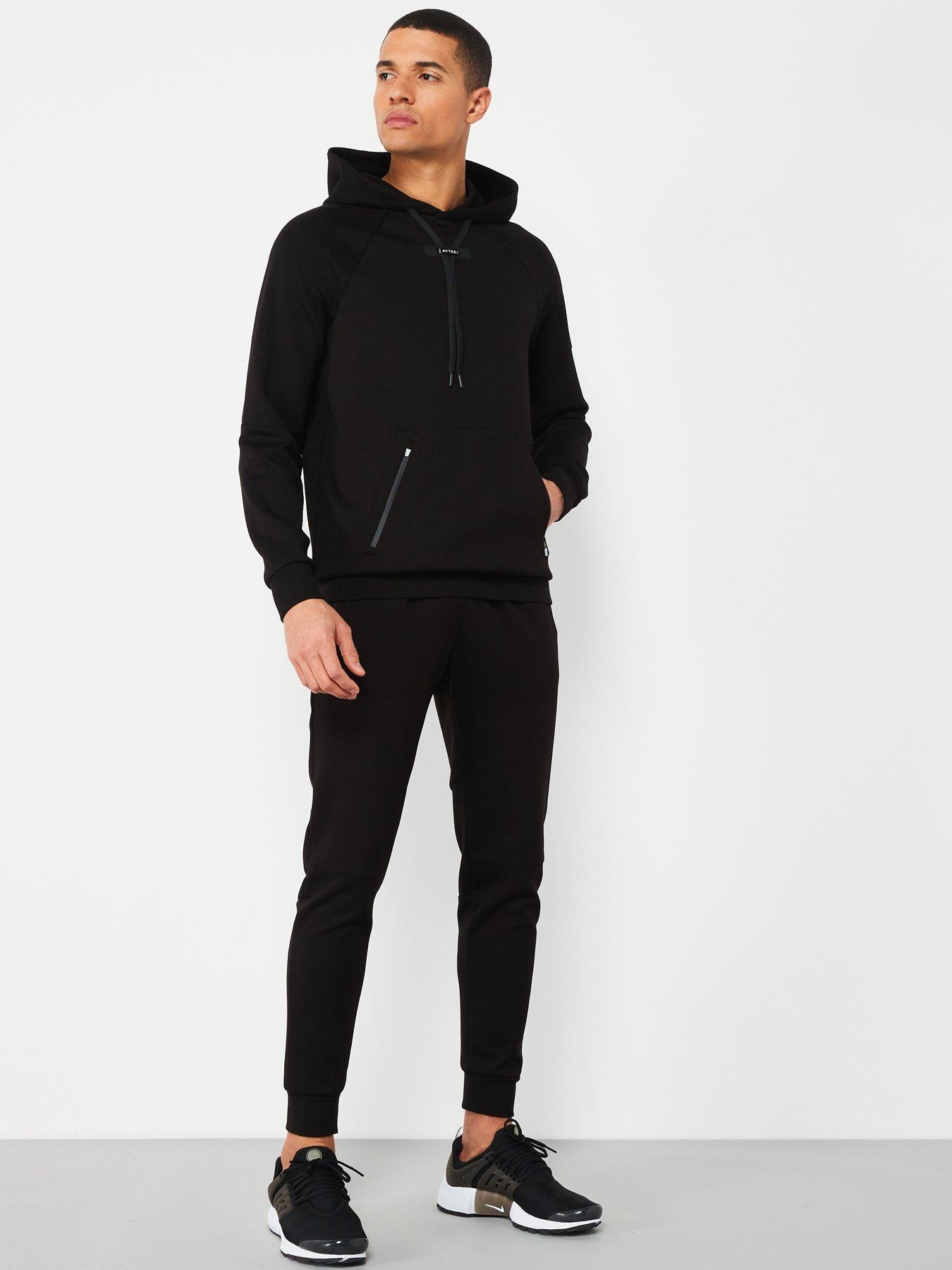 Aytee7 x Very Technical Interlock Jogger Tracksuit - Black | Very.co.uk