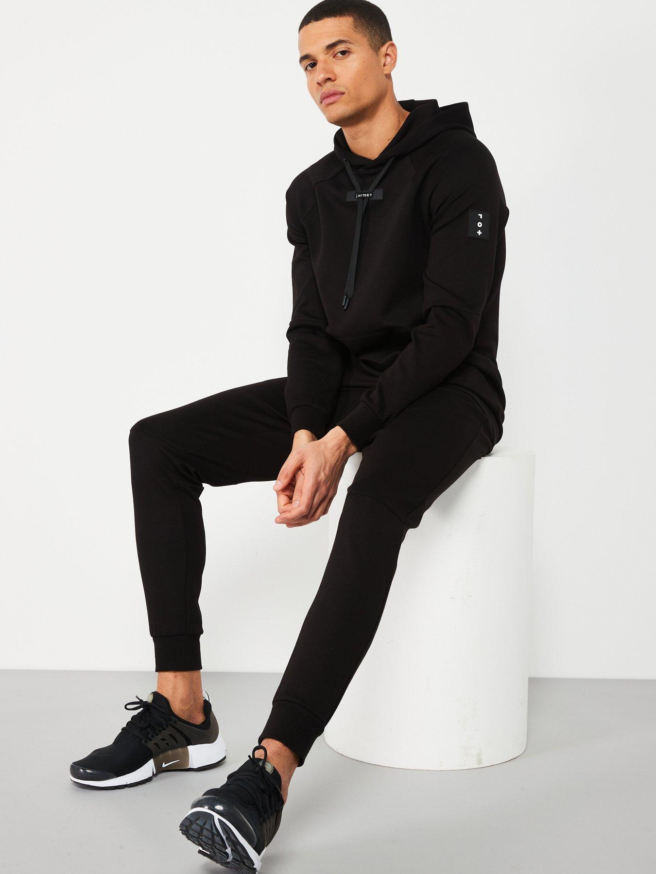 Aytee7 x Very Technical Interlock Jogger Tracksuit - Black | Very.co.uk