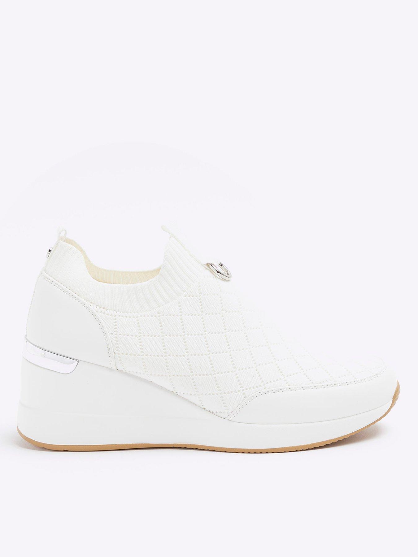 River island white shoes sales