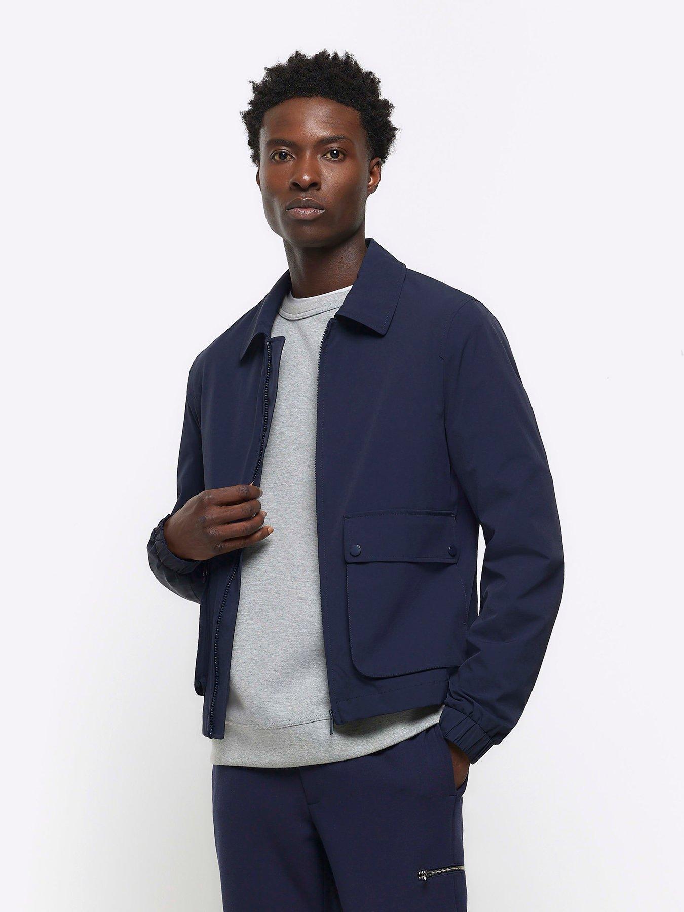 Stretch harrington jacket store