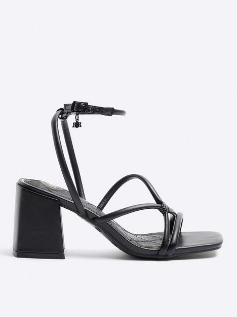 river-island-wide-fit-tubular-heeled-sandal-black