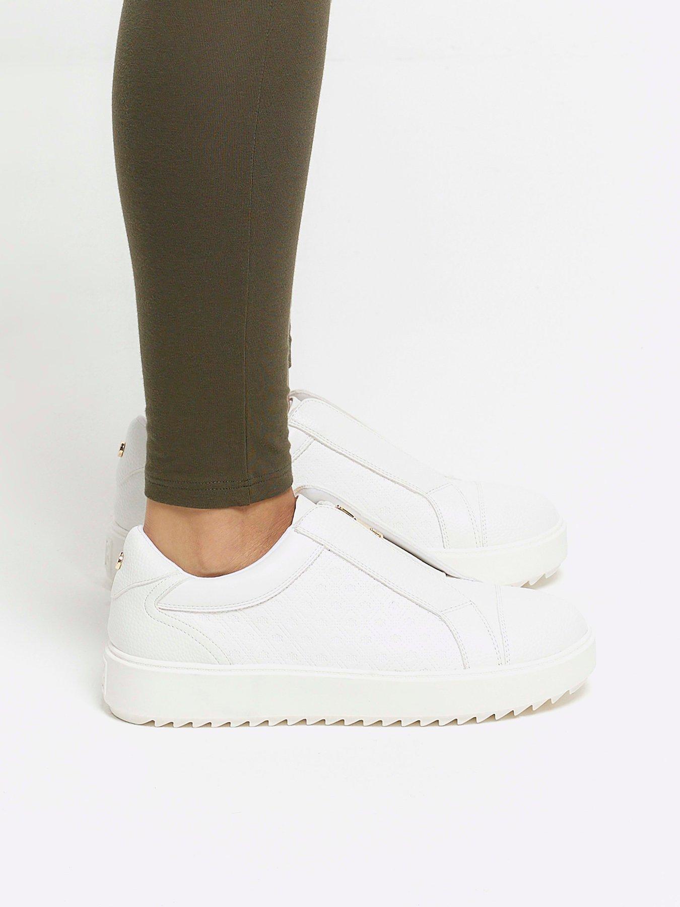 River island cheap white plimsolls