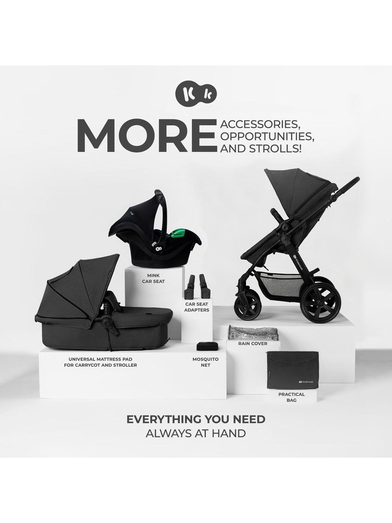 Kinderkraft Travel System MOOV CT (+ MINK PRO R129 car seat) Black