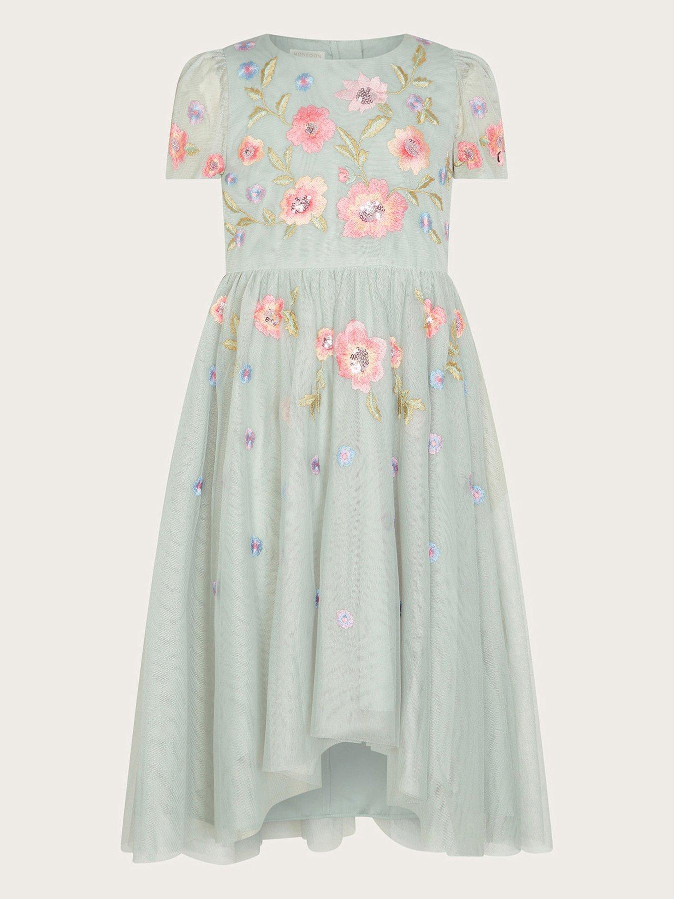 Luna Bloom Mint Green Floral Breeze Dress - LTM07 main image 0