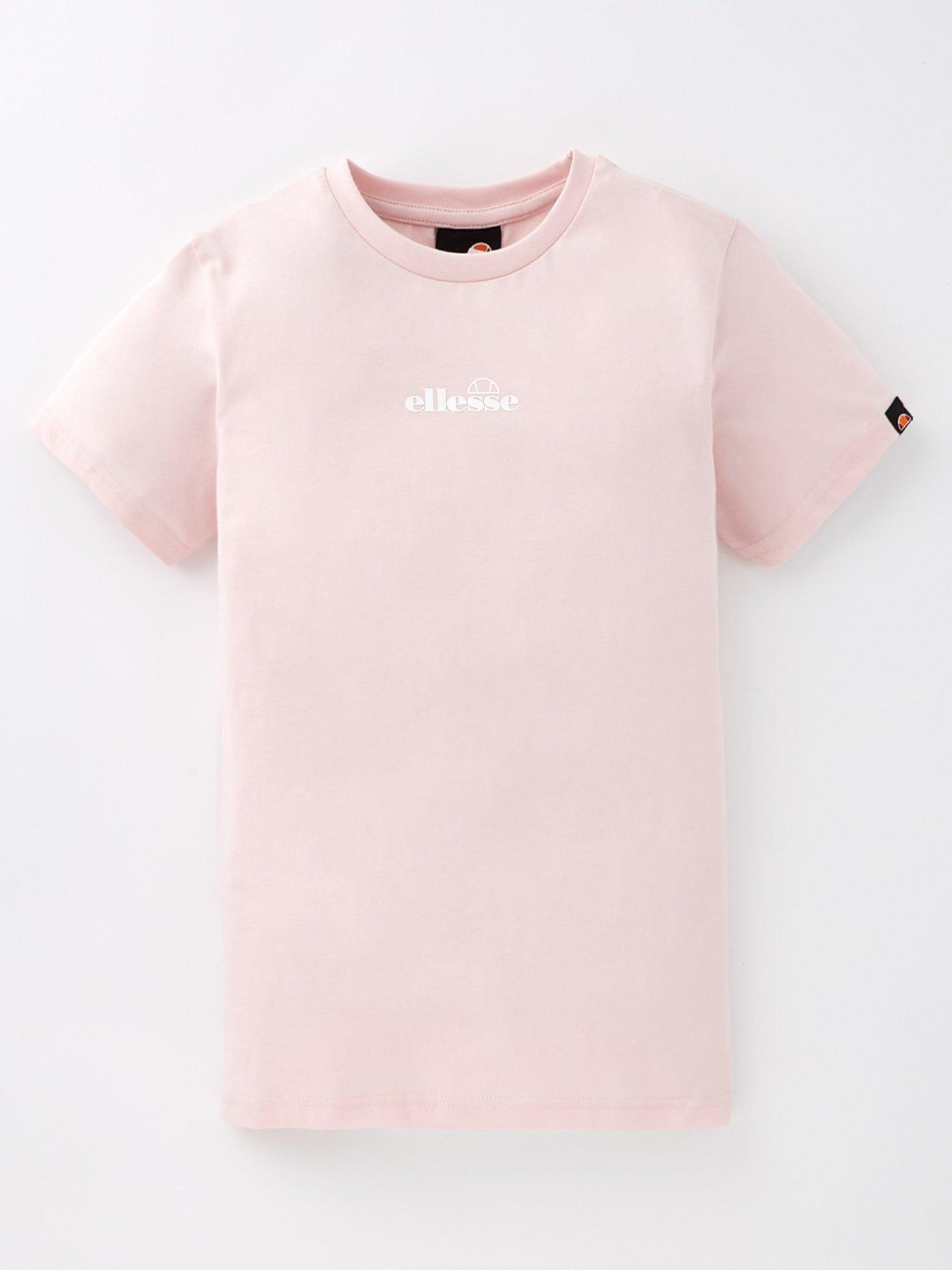 Ellesse Junior Girls Durare Short Sleeve T-Shirt Light Pink Very