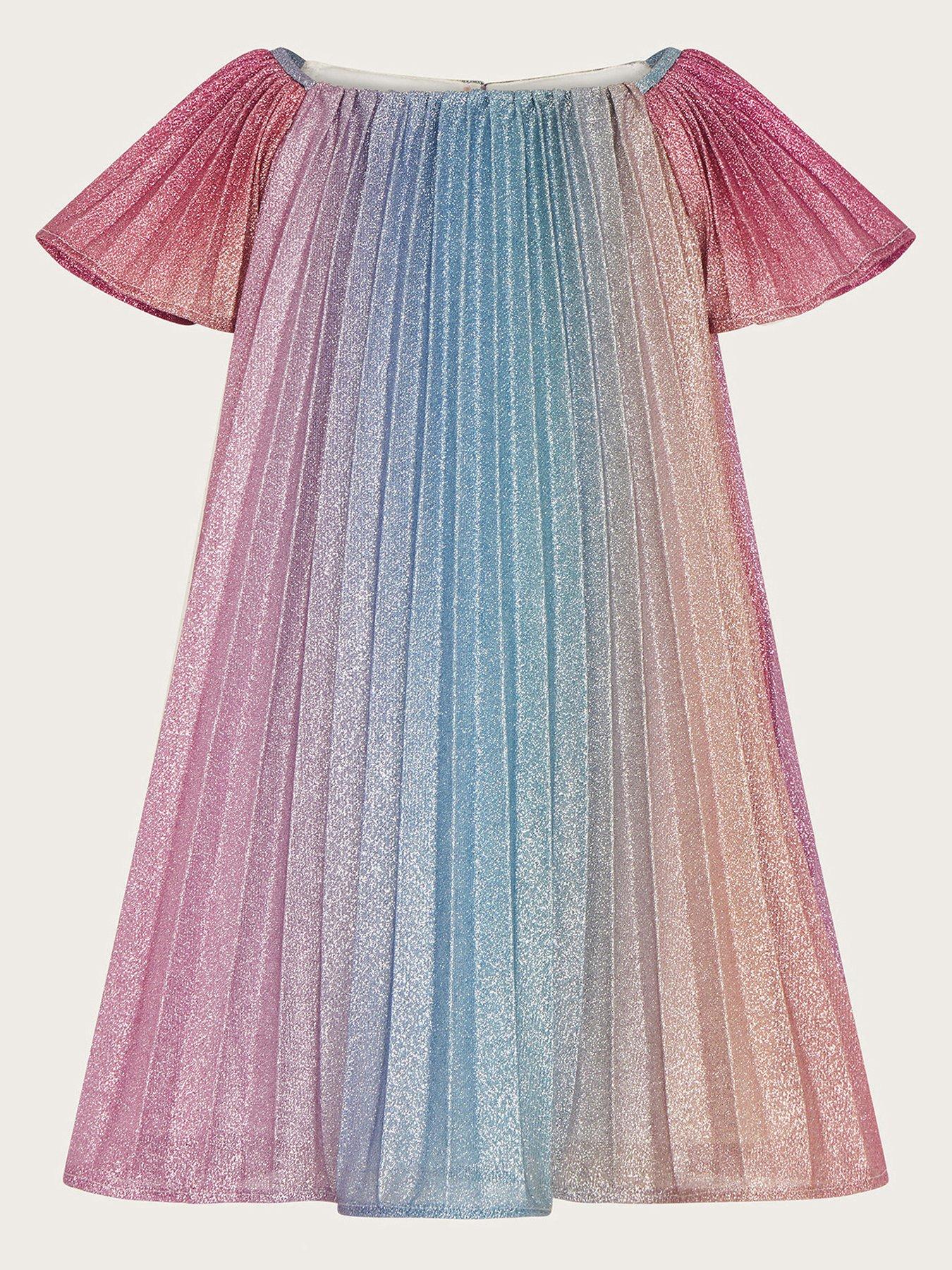 Girls rainbow dress on sale uk