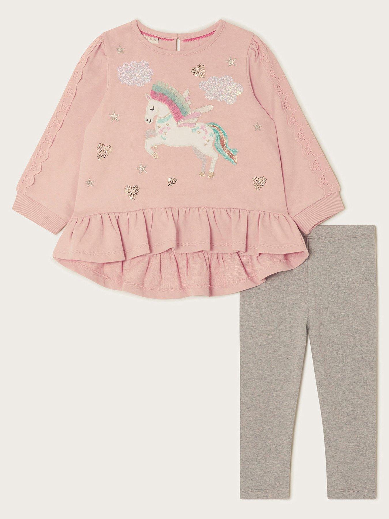 BABY GIRL TOP AND LEGGINGS BUNDLE