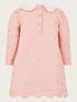  image of monsoon-baby-girls-bow-collar-foil-dress-pink