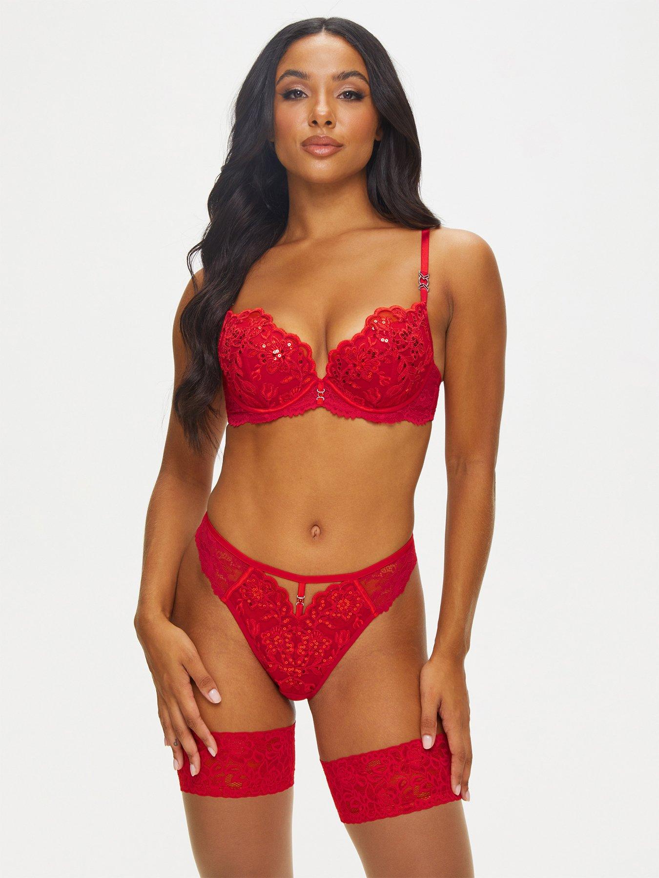 Ann Summers Carmen lace thong in red