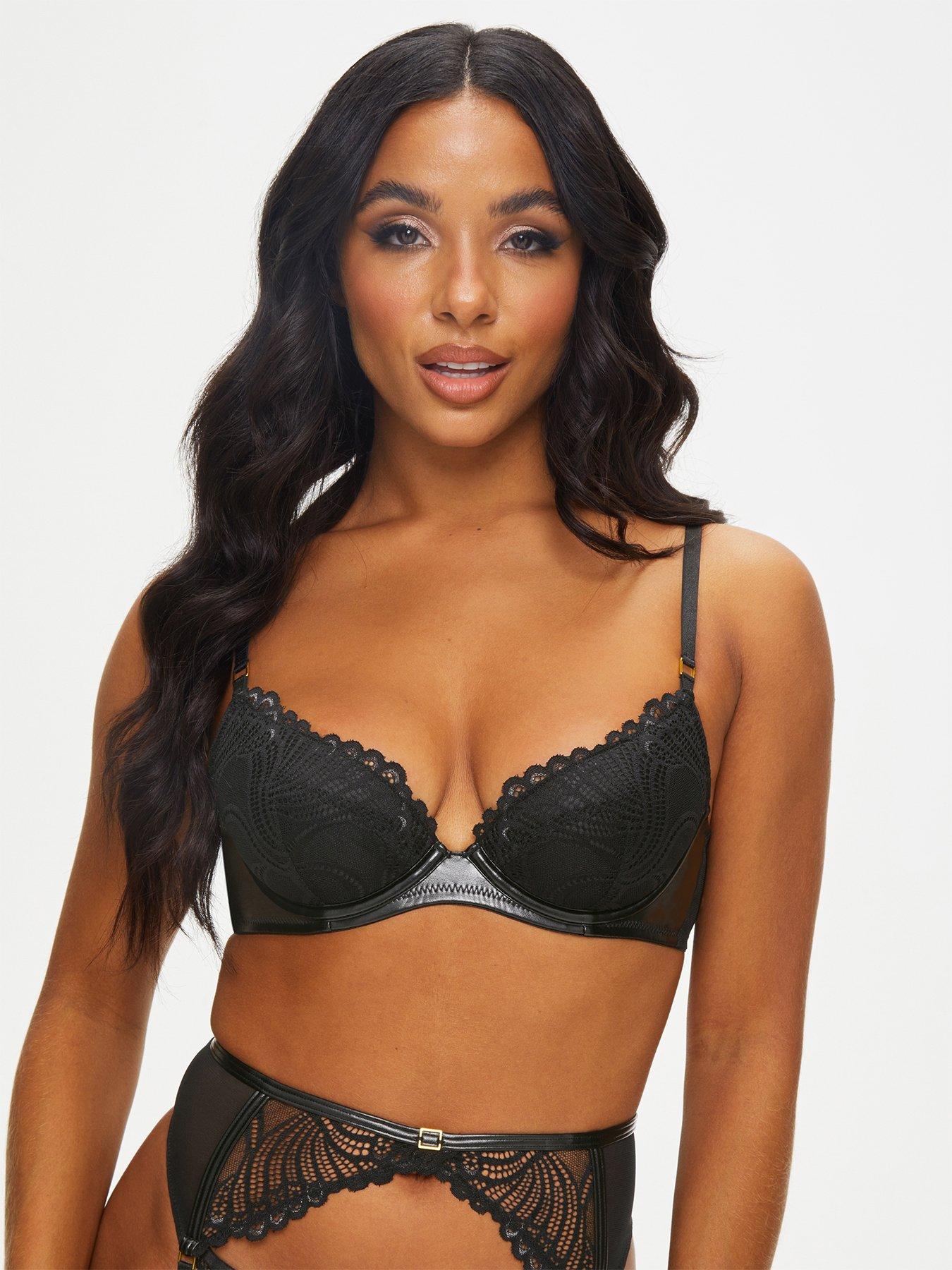 Pour Moi India Eyelash Lace Front Fastening Non Wired Bralette