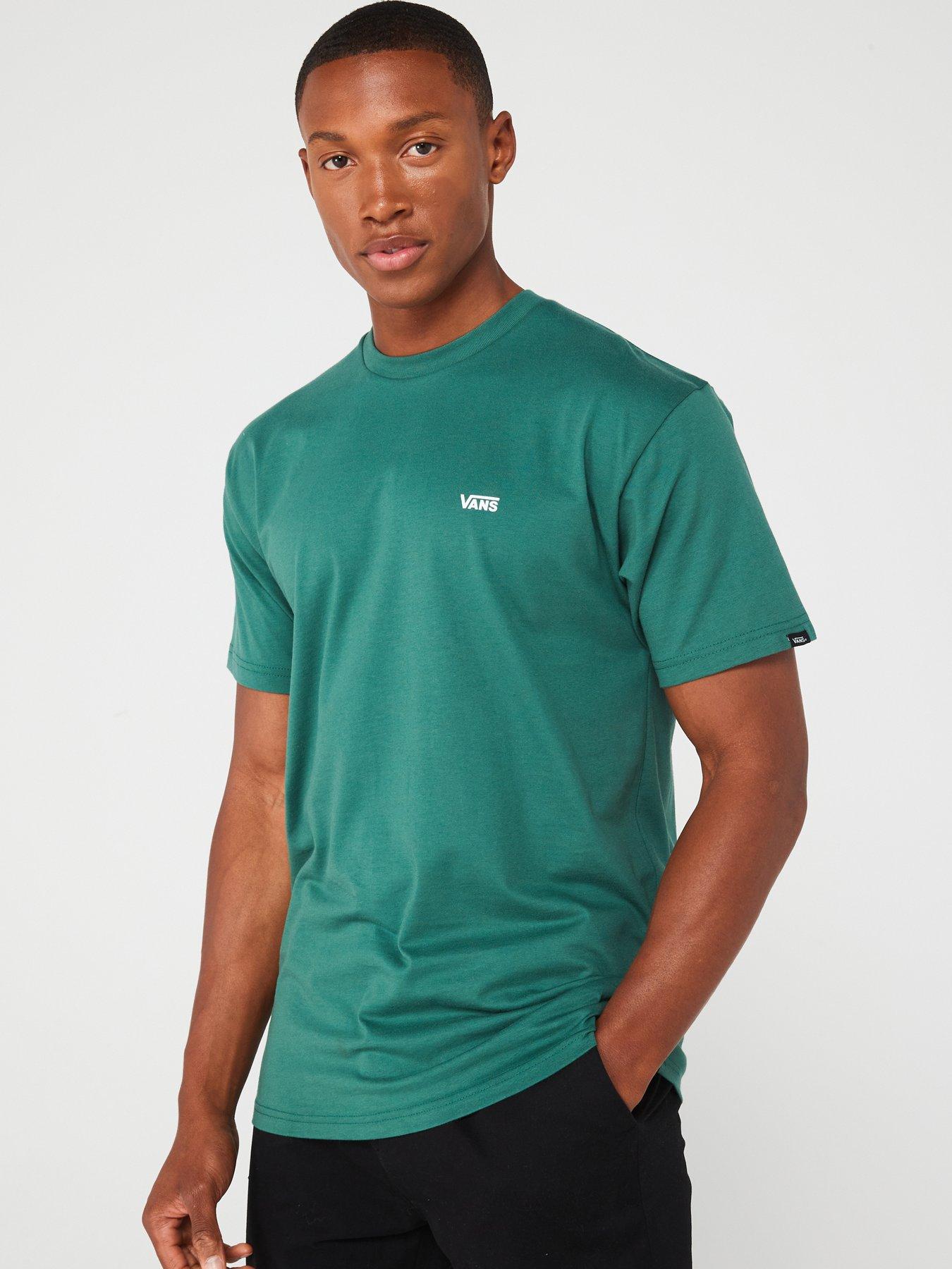 Vans Men's Left Chest Logo T-shirt - Green | Very.co.uk