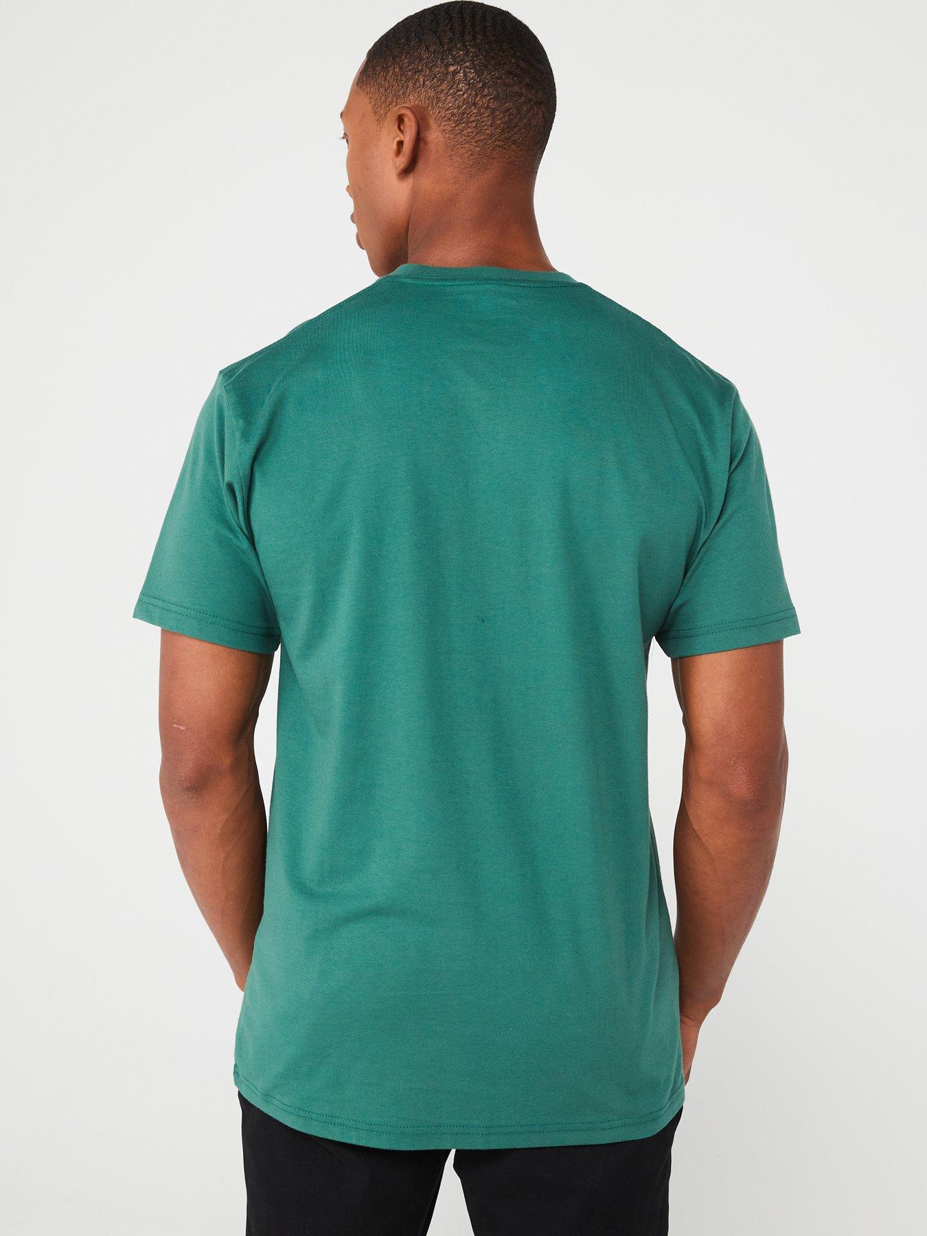 Vans Men's Left Chest Logo T-shirt - Green | Very.co.uk