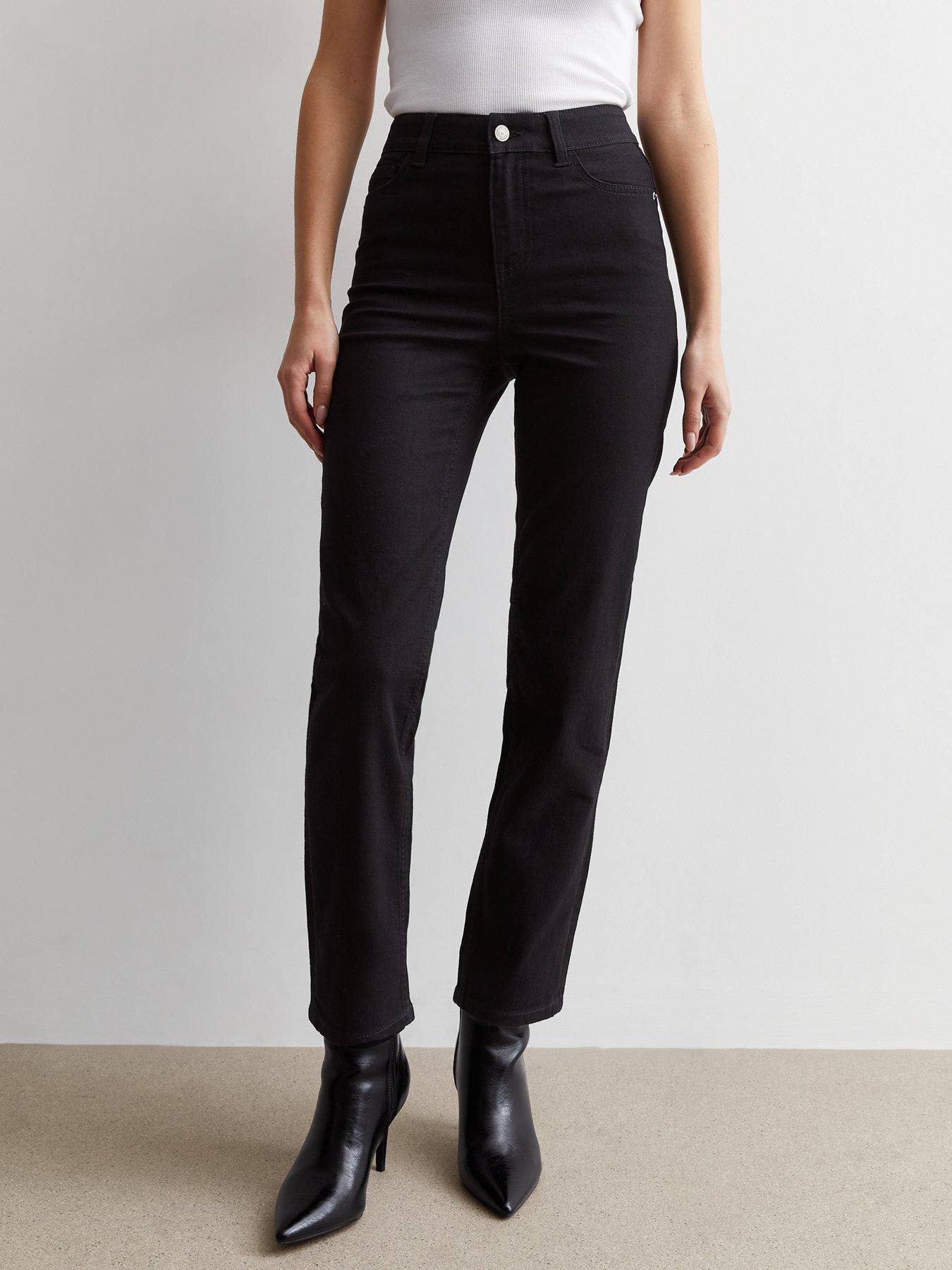 undefined Slim Straight Jeans - Black